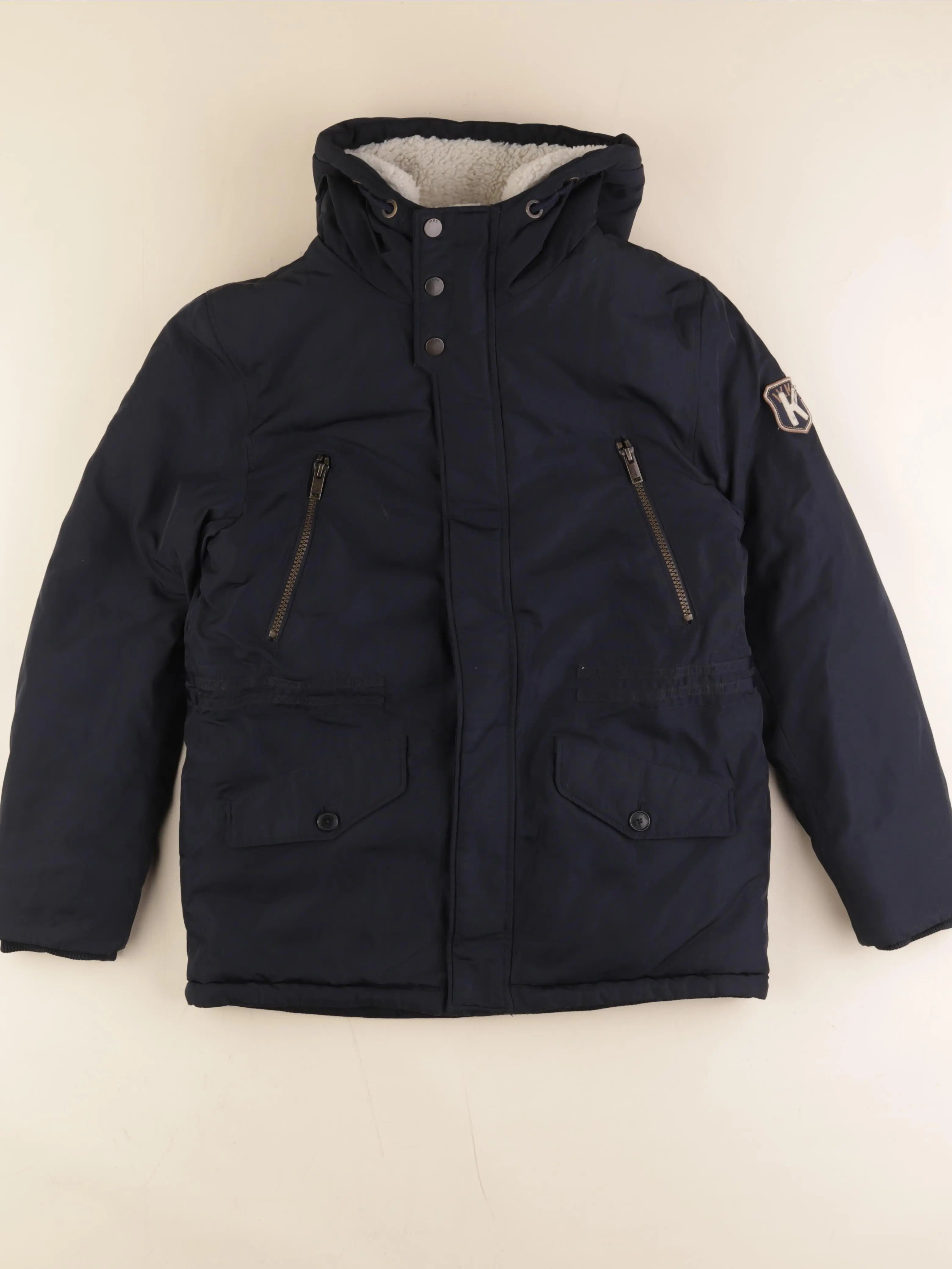 IKKS - manteau doublure amovible bleu - 12 ans