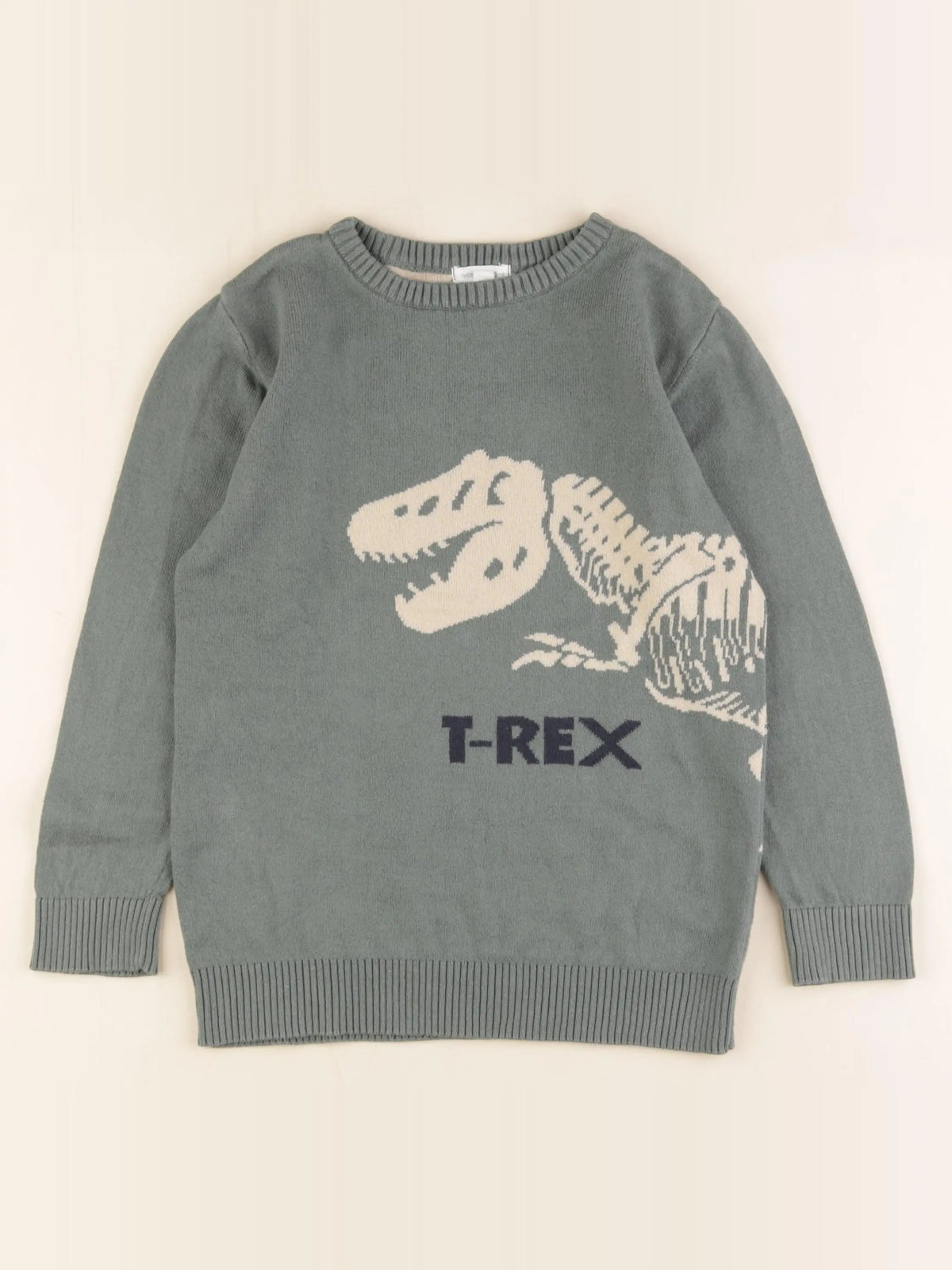 Vertbaudet - pull vert - 8 ans