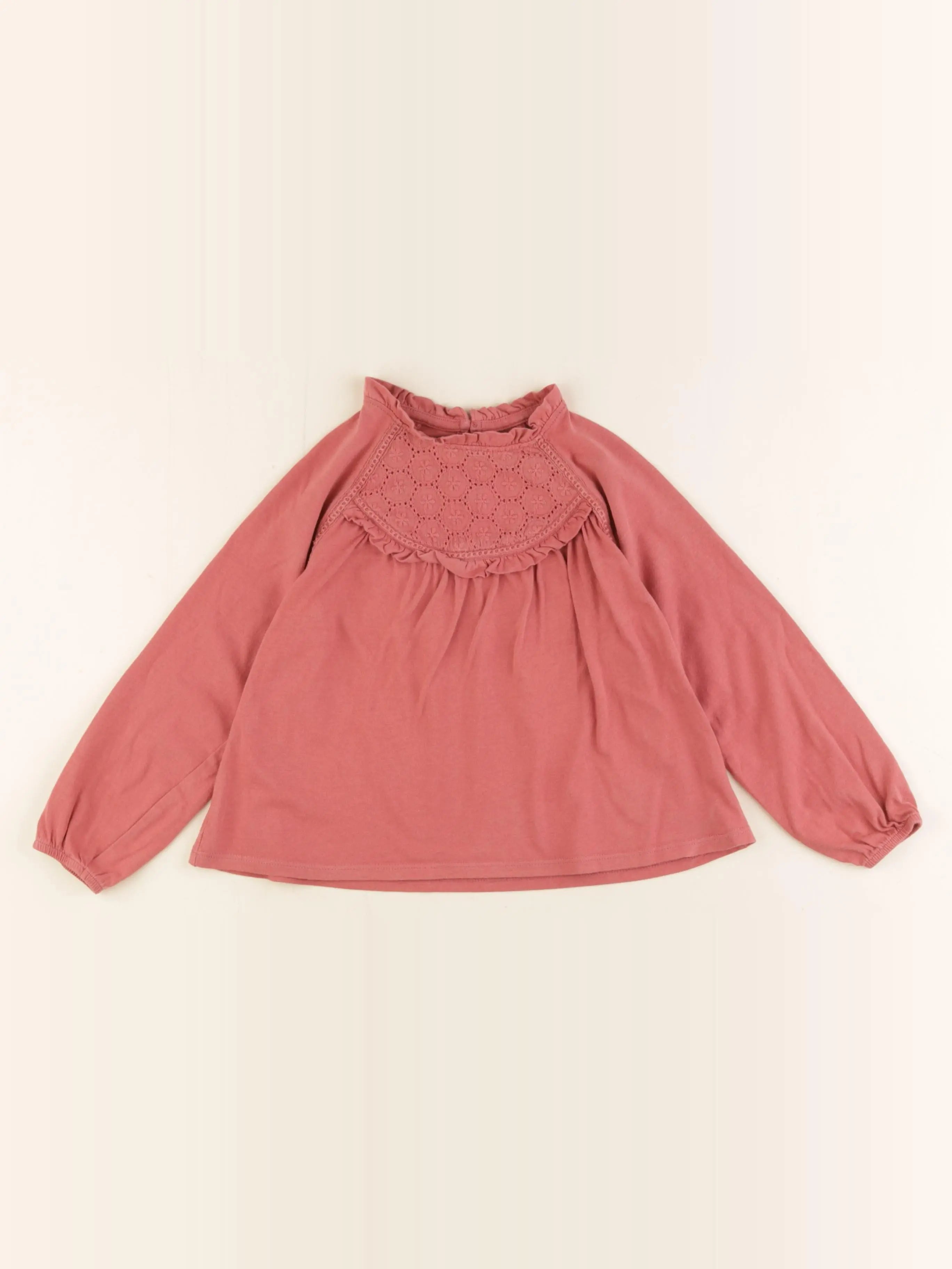 Vertbaudet - tee-shirt rose - 4 ans