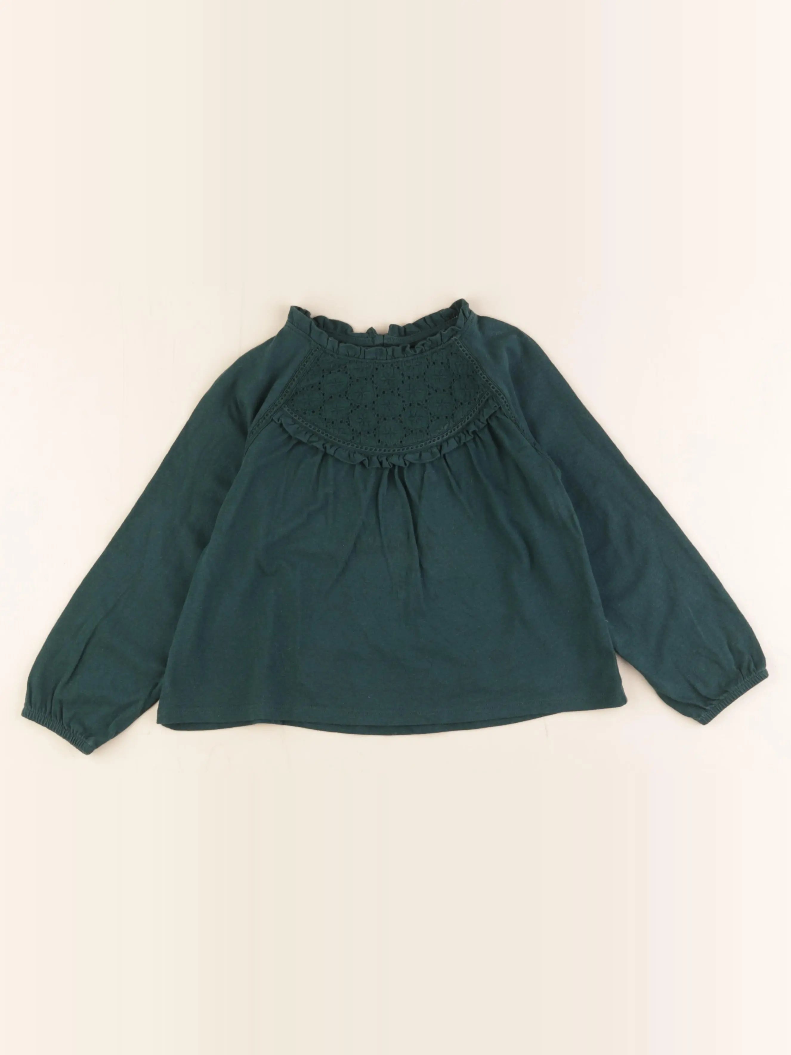 Vertbaudet - tee-shirt vert - 4 ans