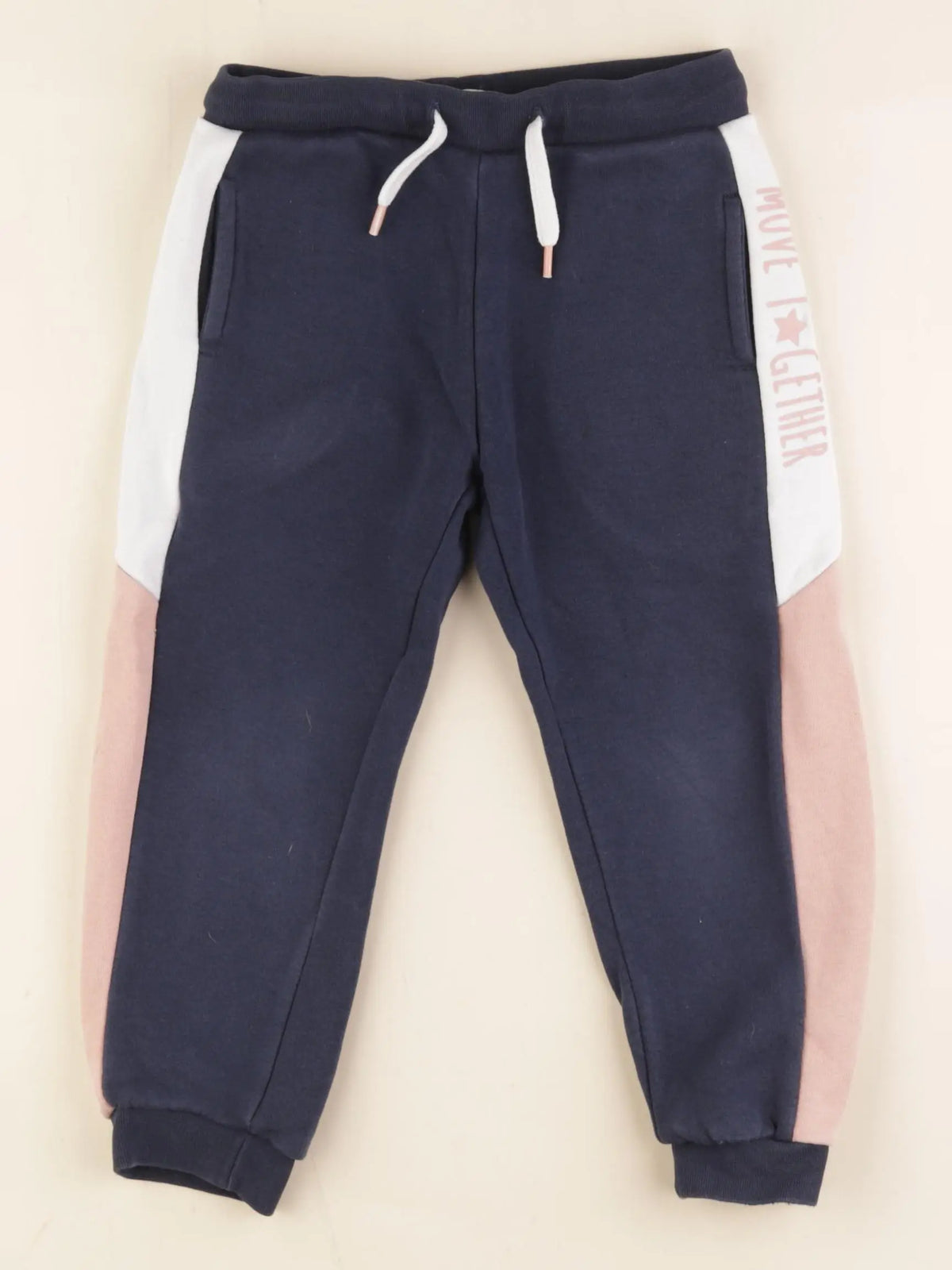 Vertbaudet - jogging rose, bleu - 4 ans