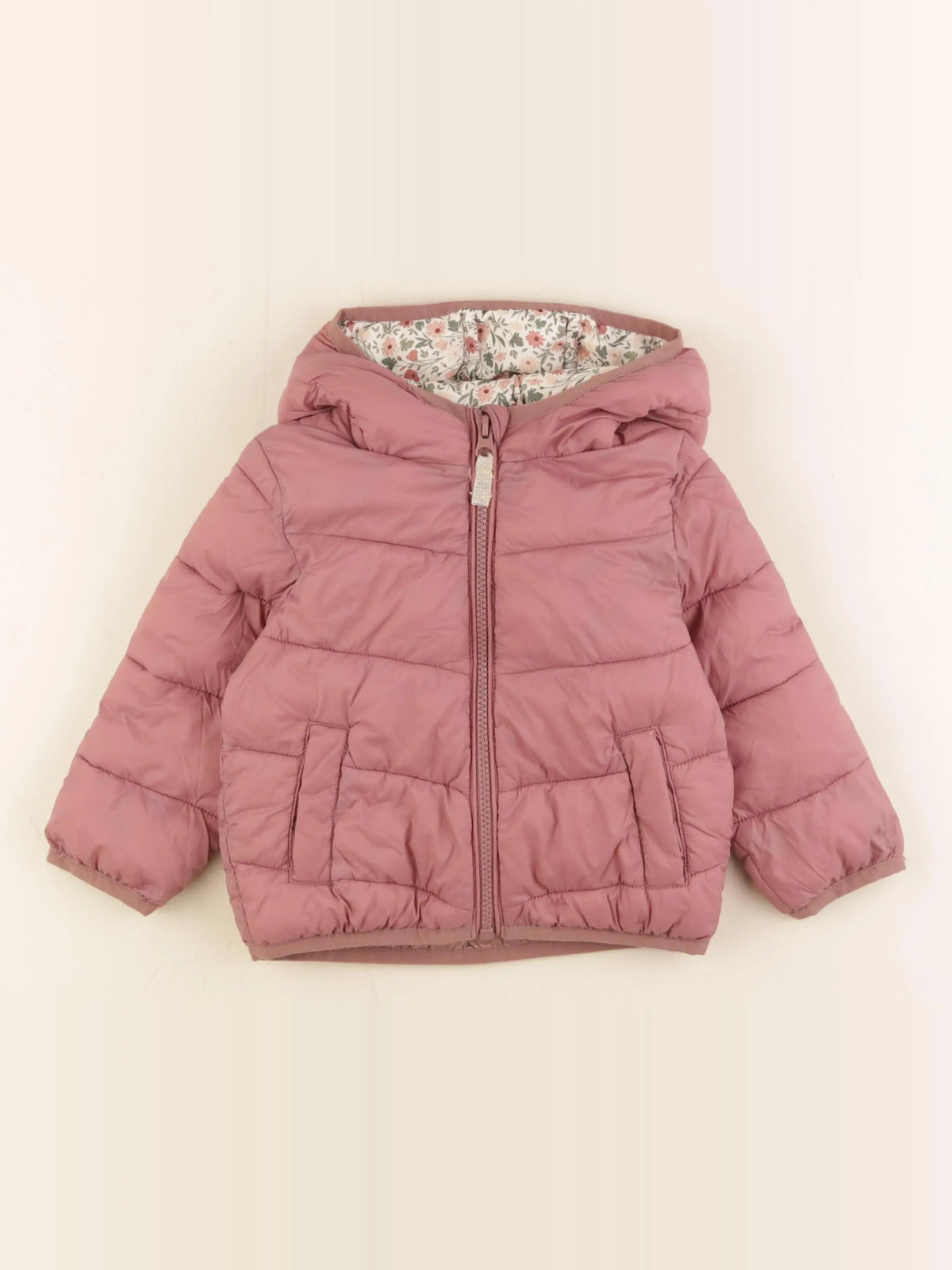 Vertbaudet - doudoune rose - 2 ans