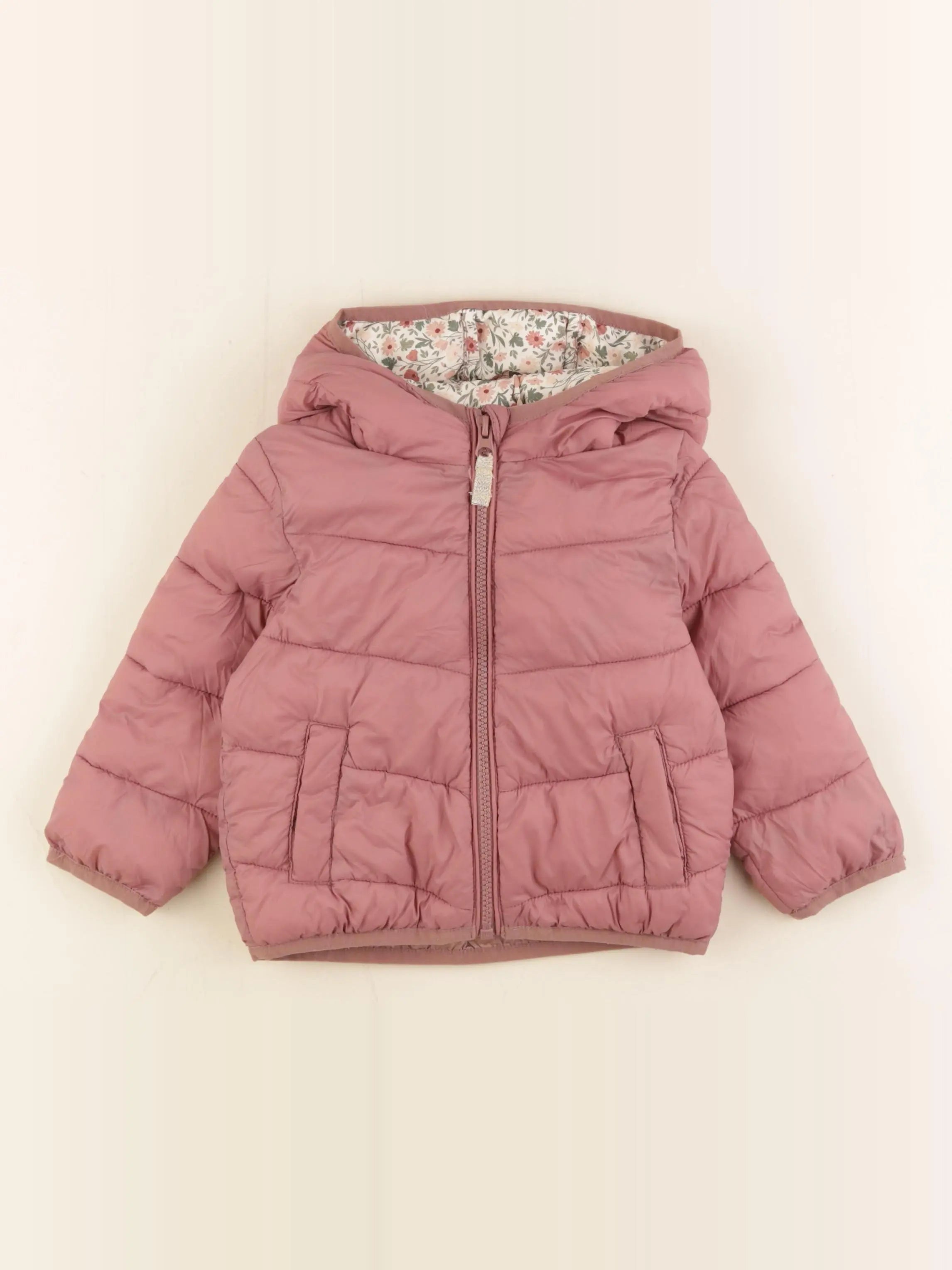 Vertbaudet - doudoune rose - 2 ans