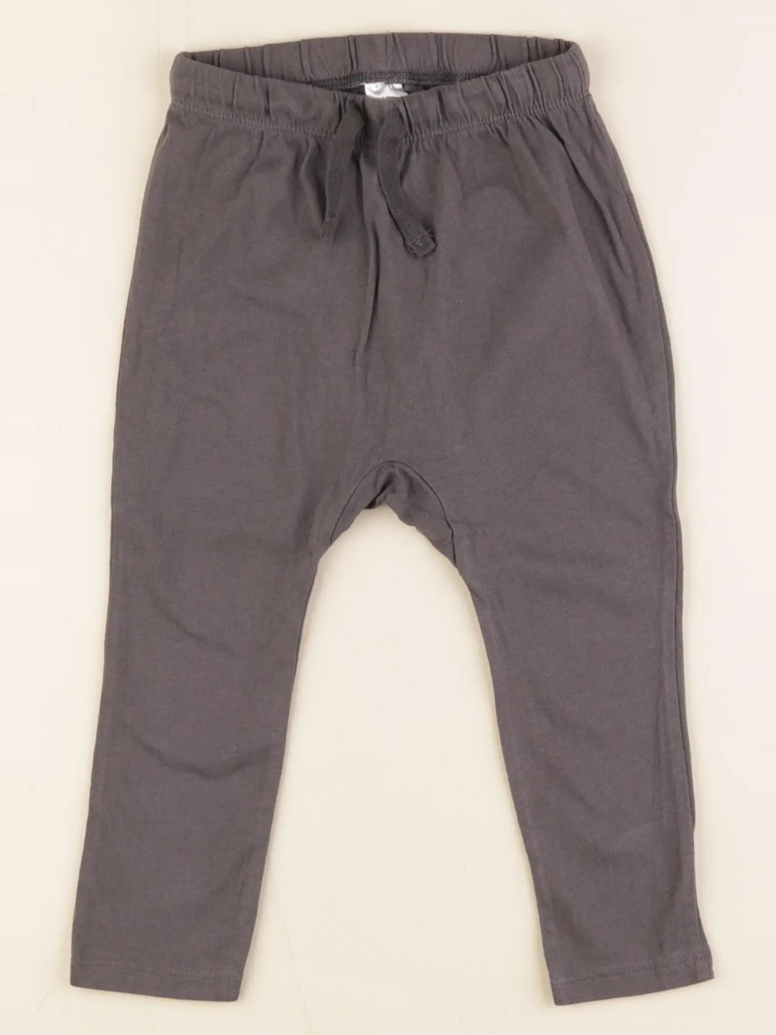 H&M - sarouel coton taupe - 18/24 mois