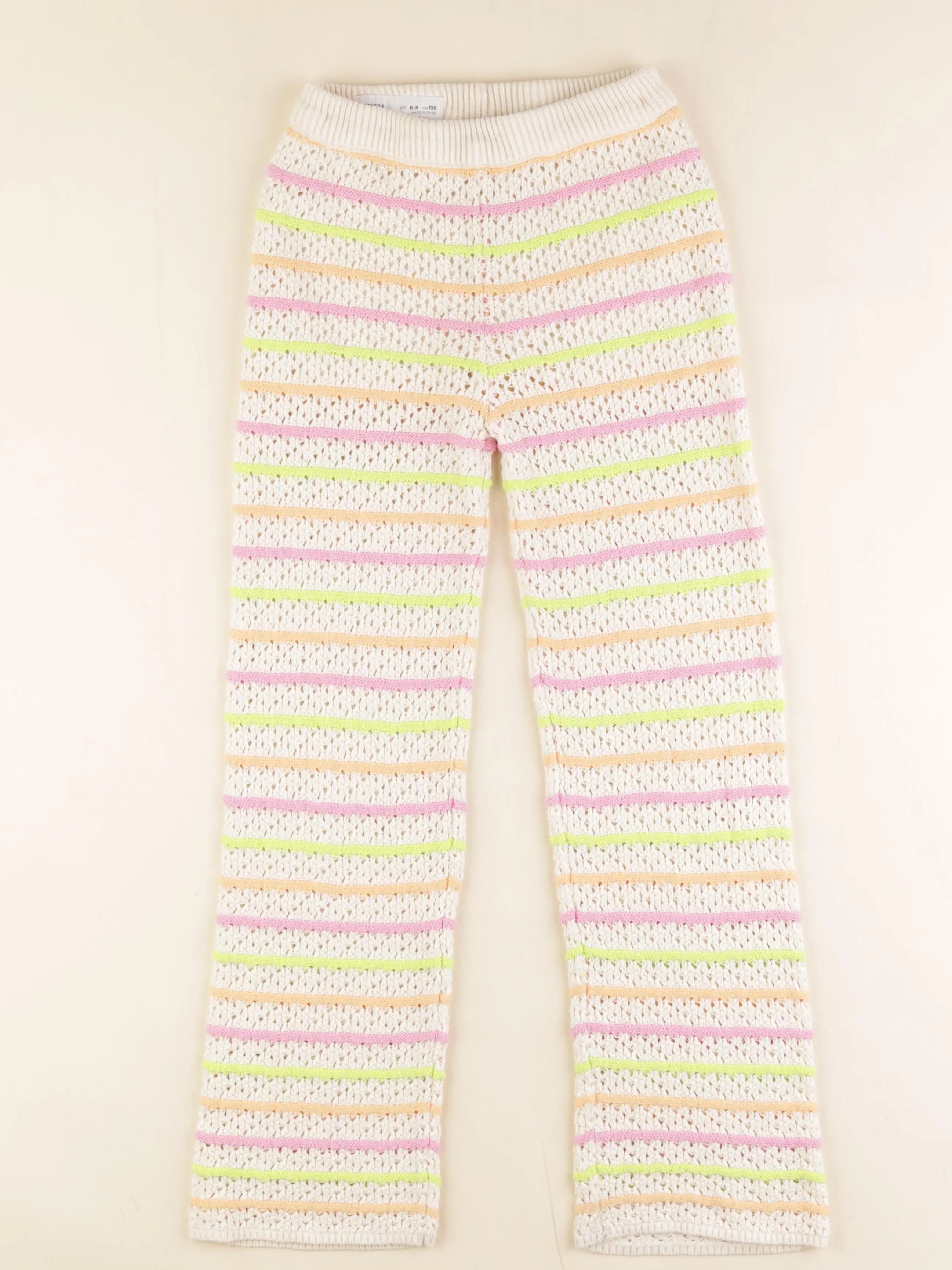 Zara - pantalon multicolore - 8/9 ans