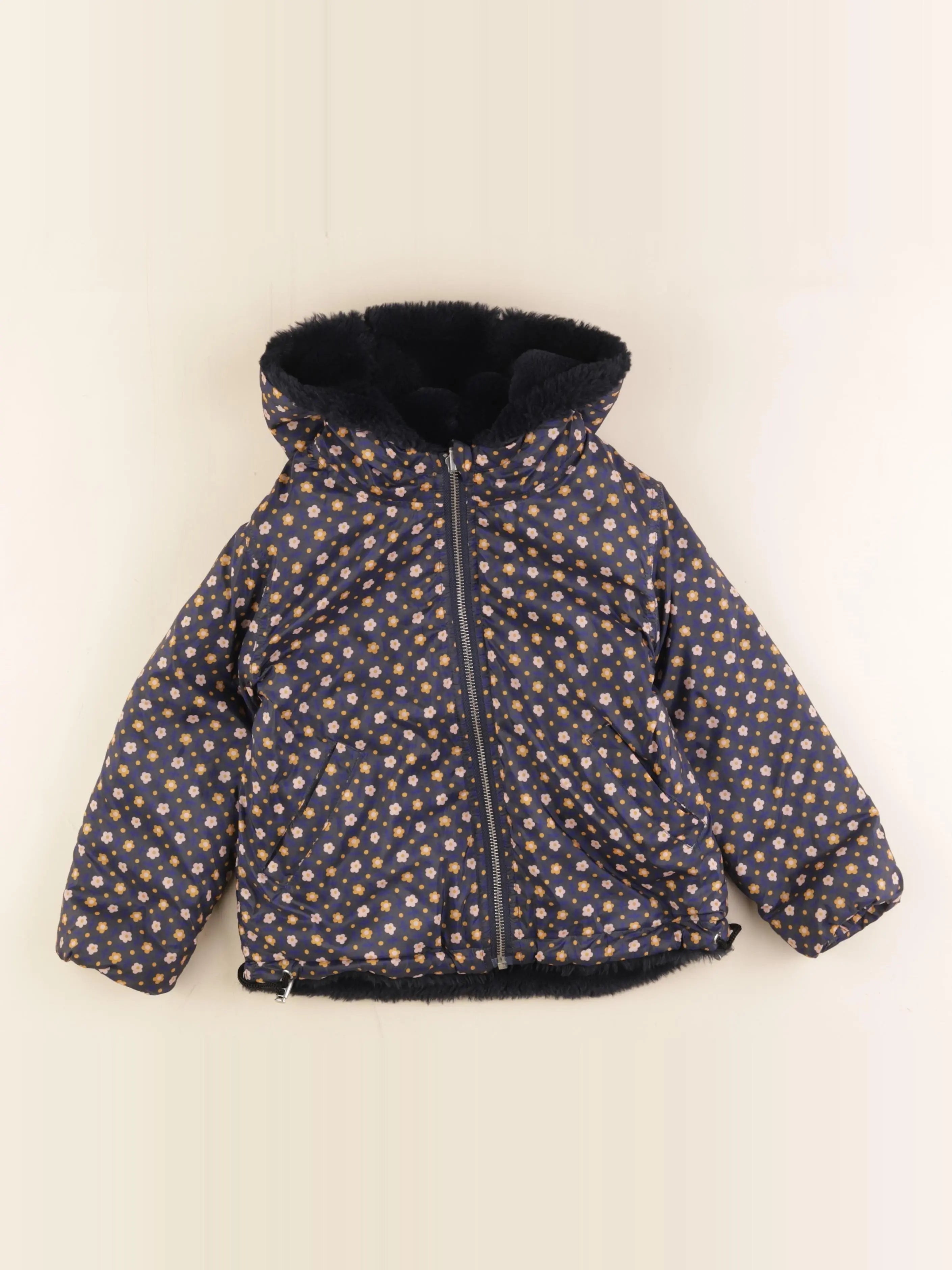 Bonton - veste réversible bleu, jaune - 6 ans