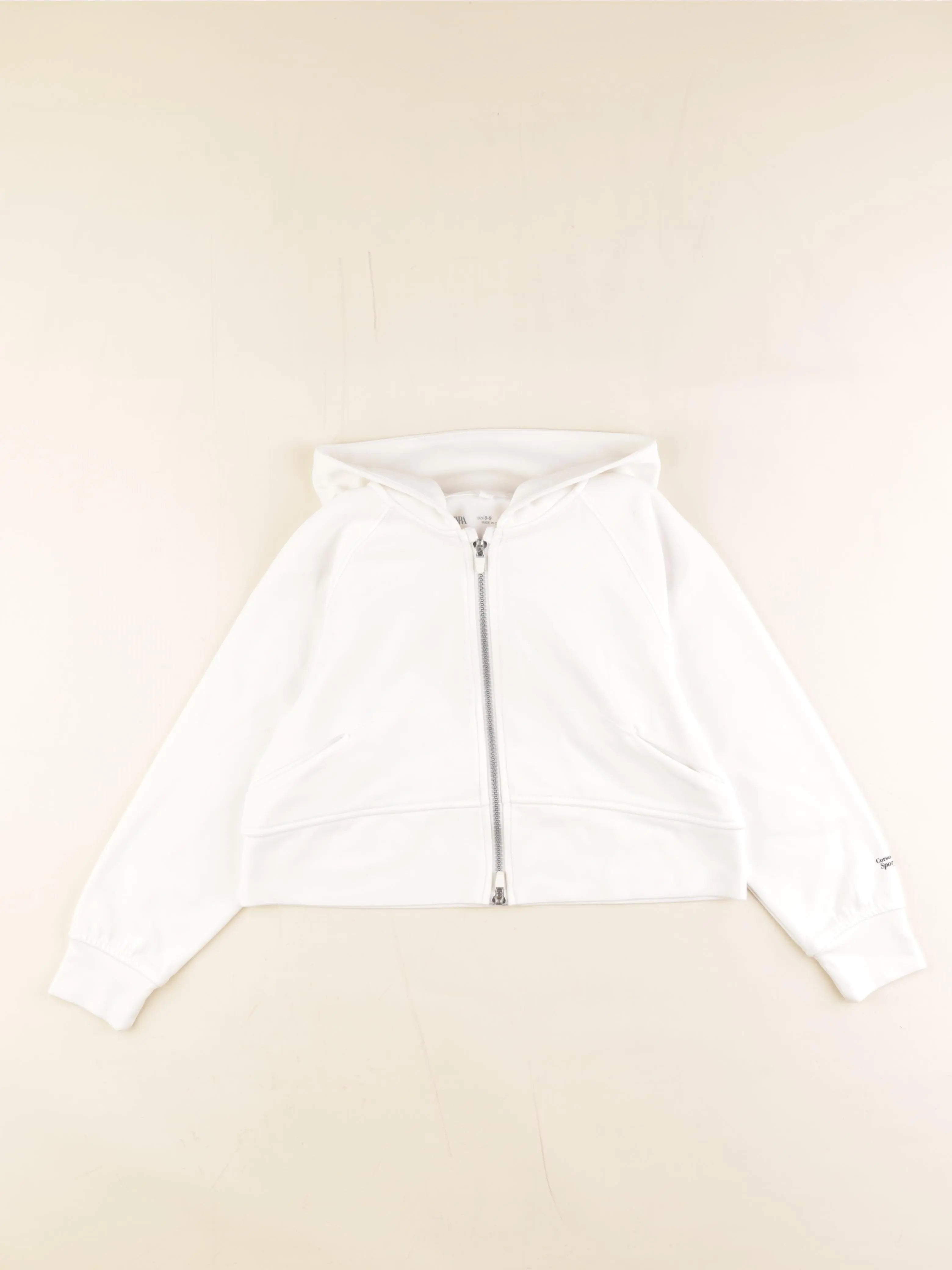 Zara - sweat blanc - 8/9 ans