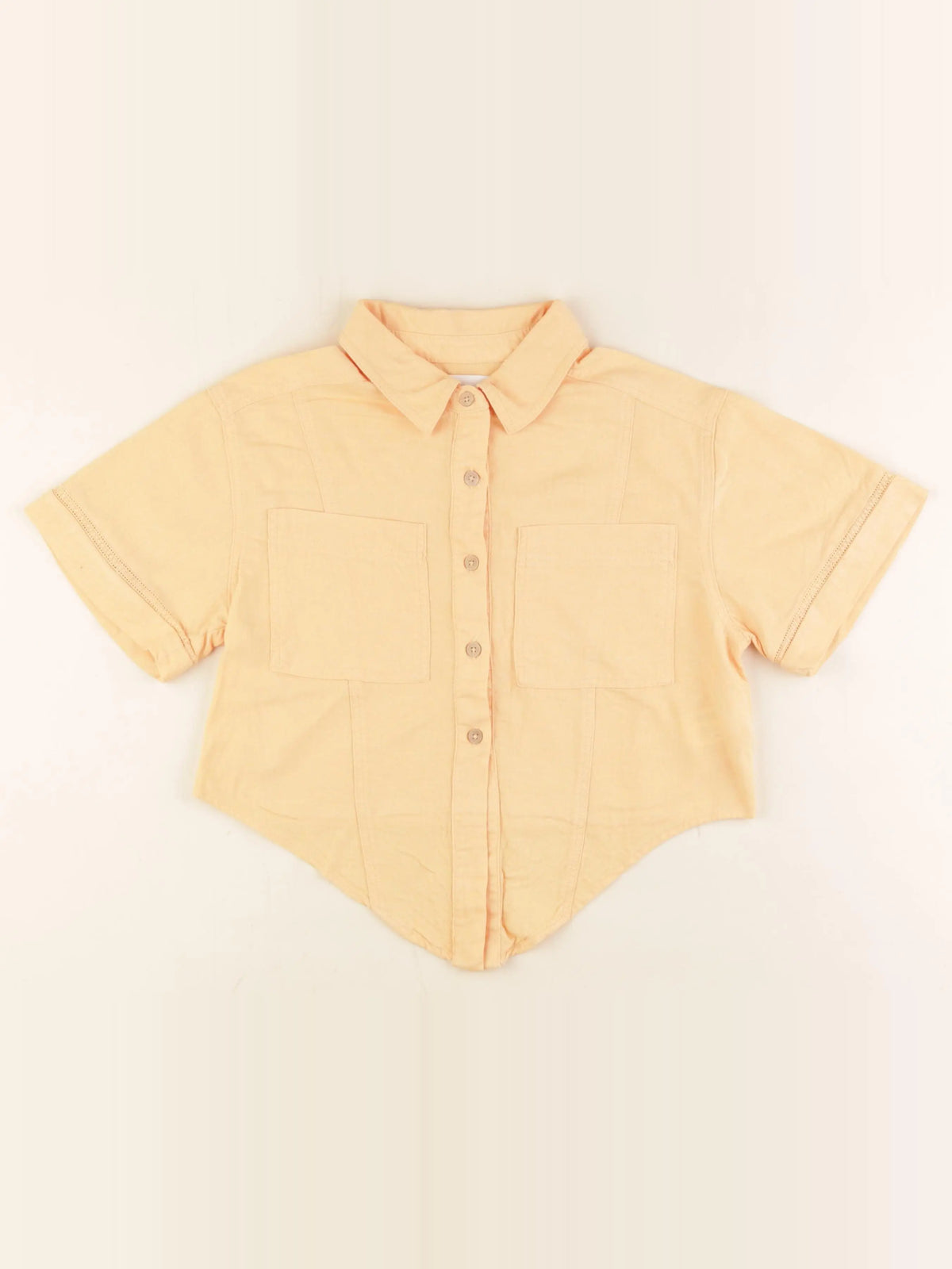 Zara - blouse orange - 8/9 ans