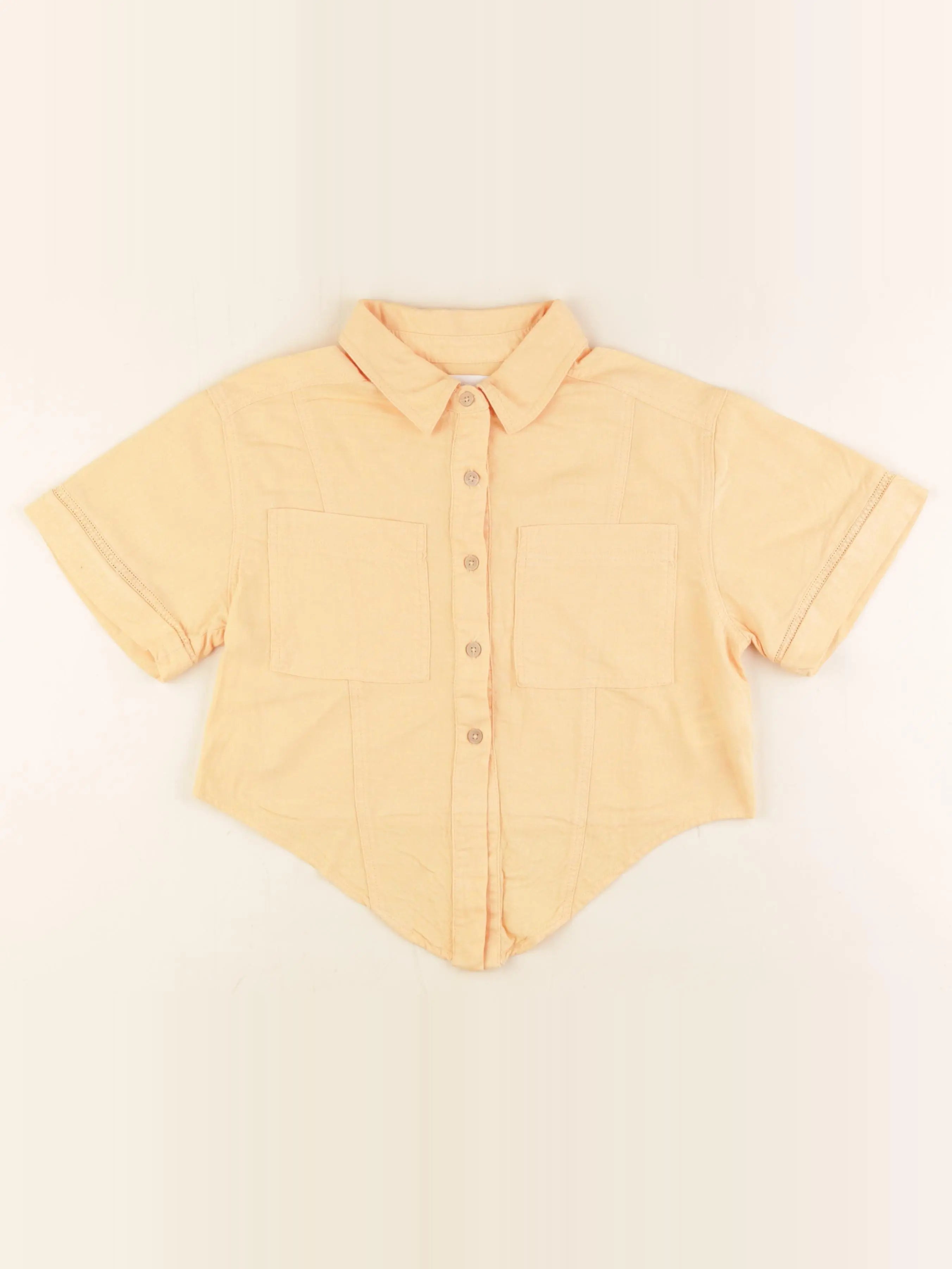 Zara - blouse orange - 8/9 ans