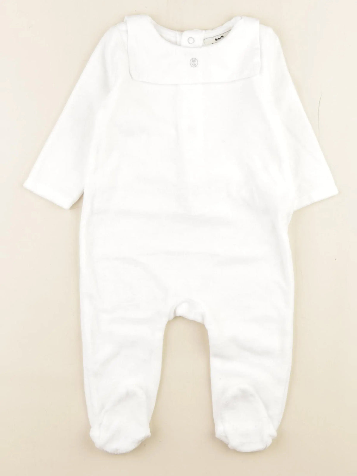 Cyrillus - pyjama velours blanc - 9 mois