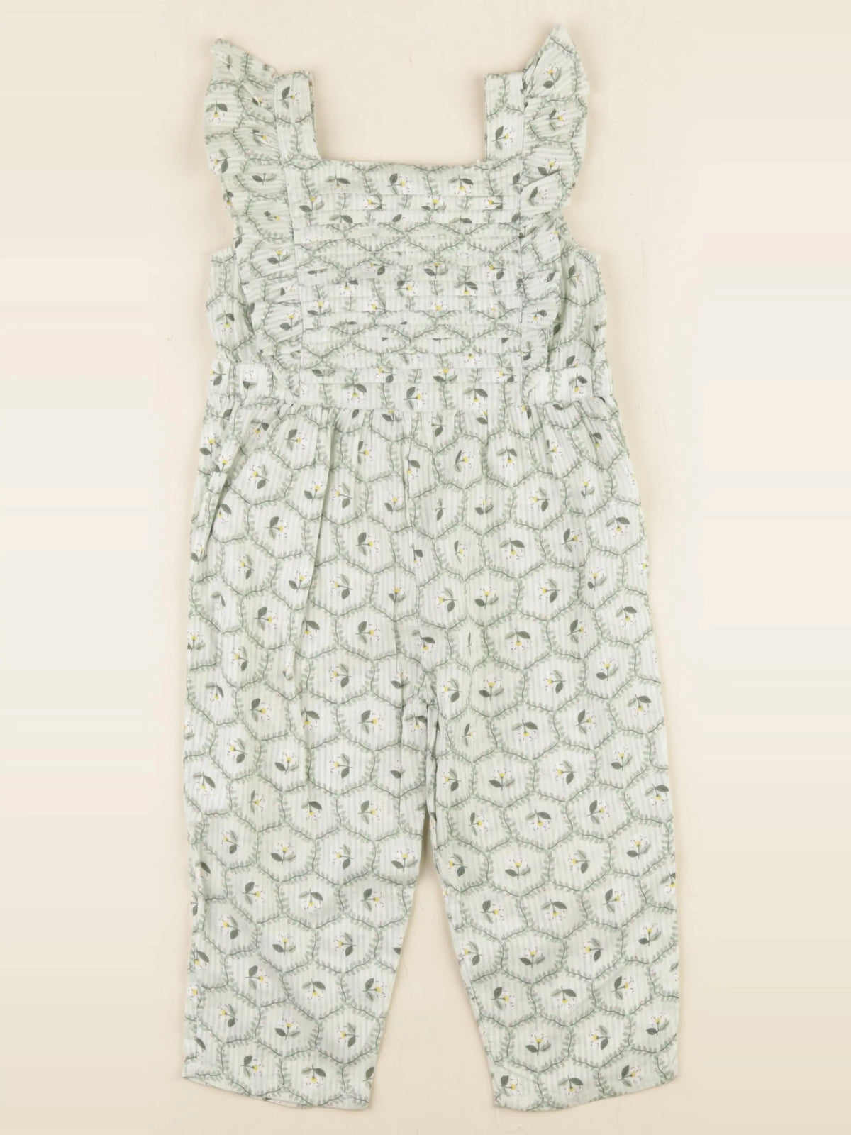 Monoprix - combinaison vert - 24 mois