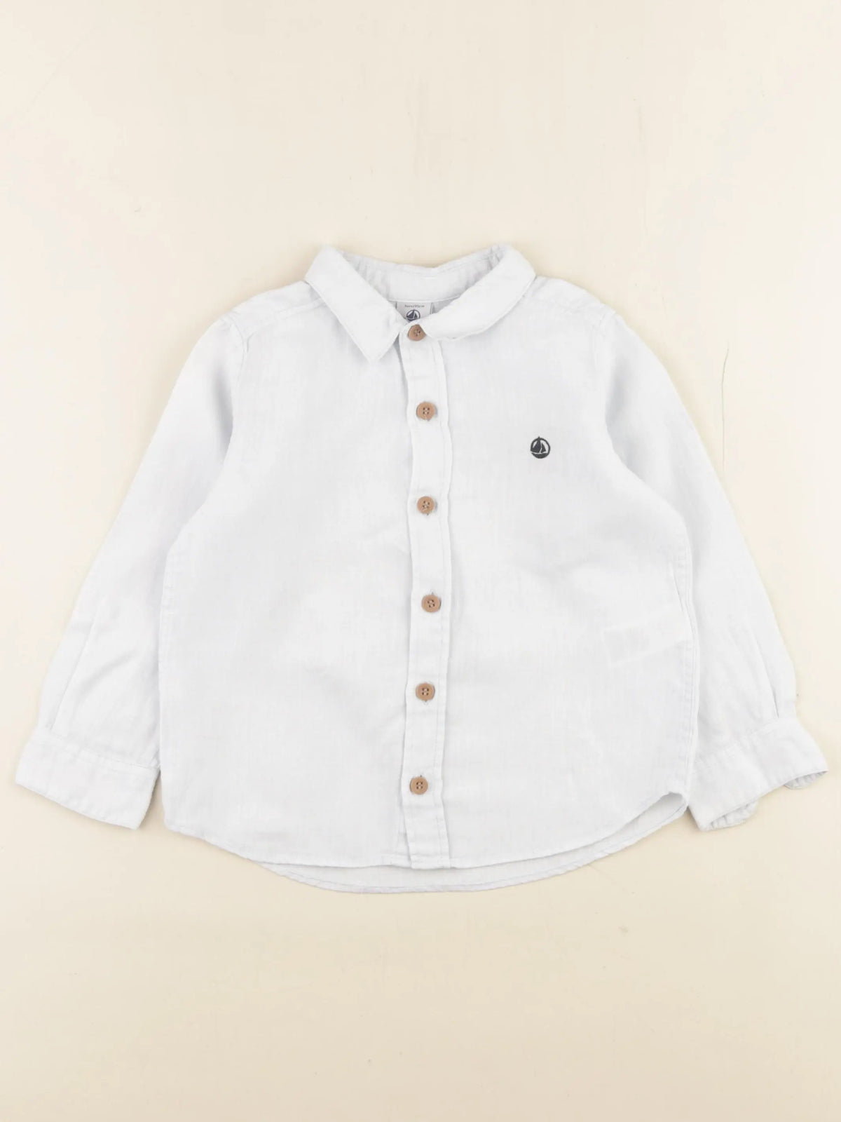 Petit Bateau - chemise bleu - 3 ans