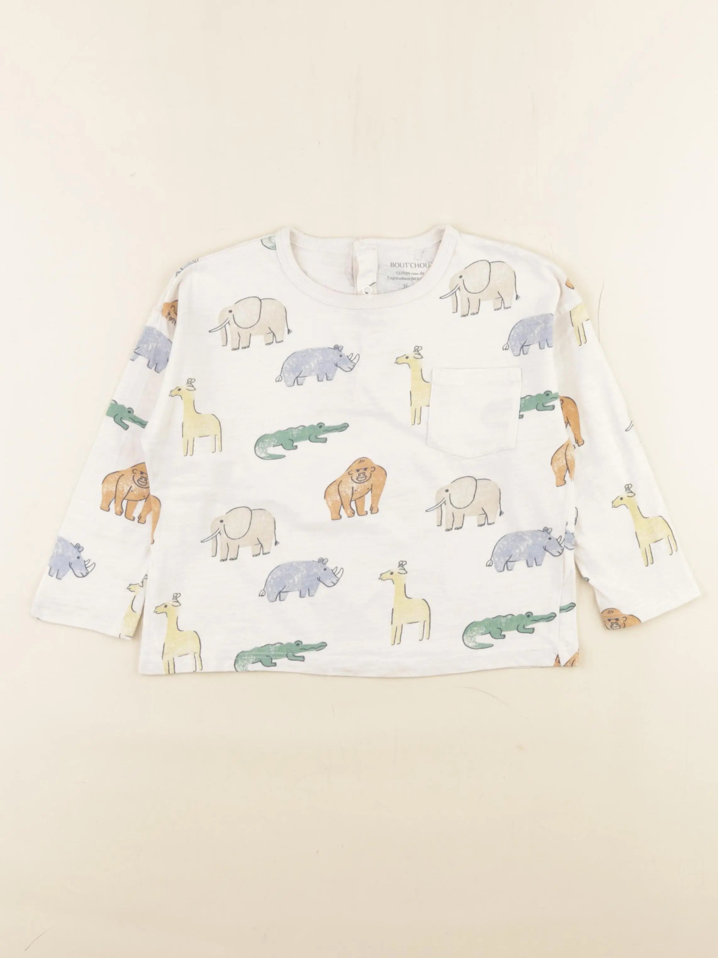 Boutchou - tee-shirt blanc - 36 mois