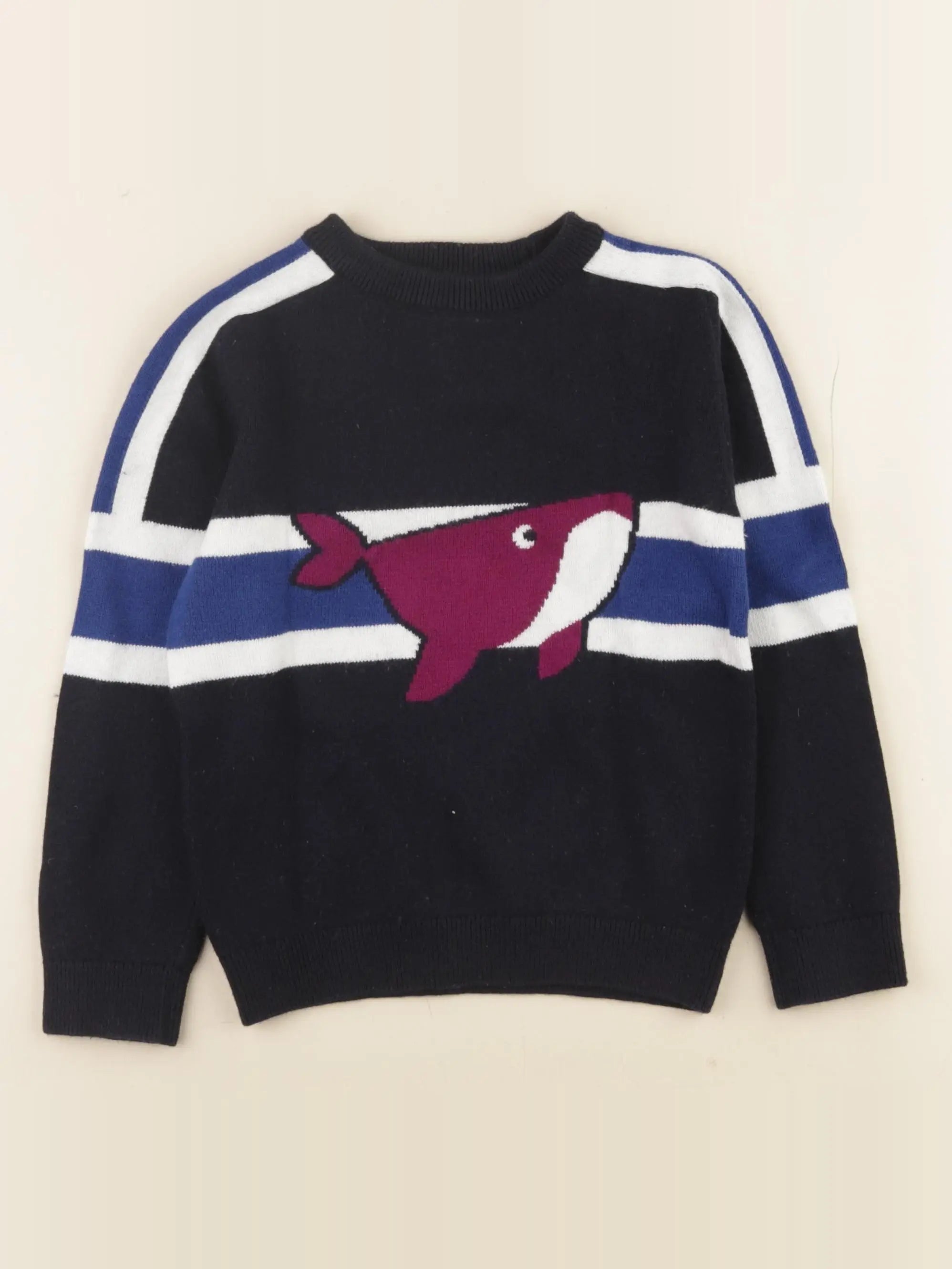 Jacadi - pull bleu - 6 ans