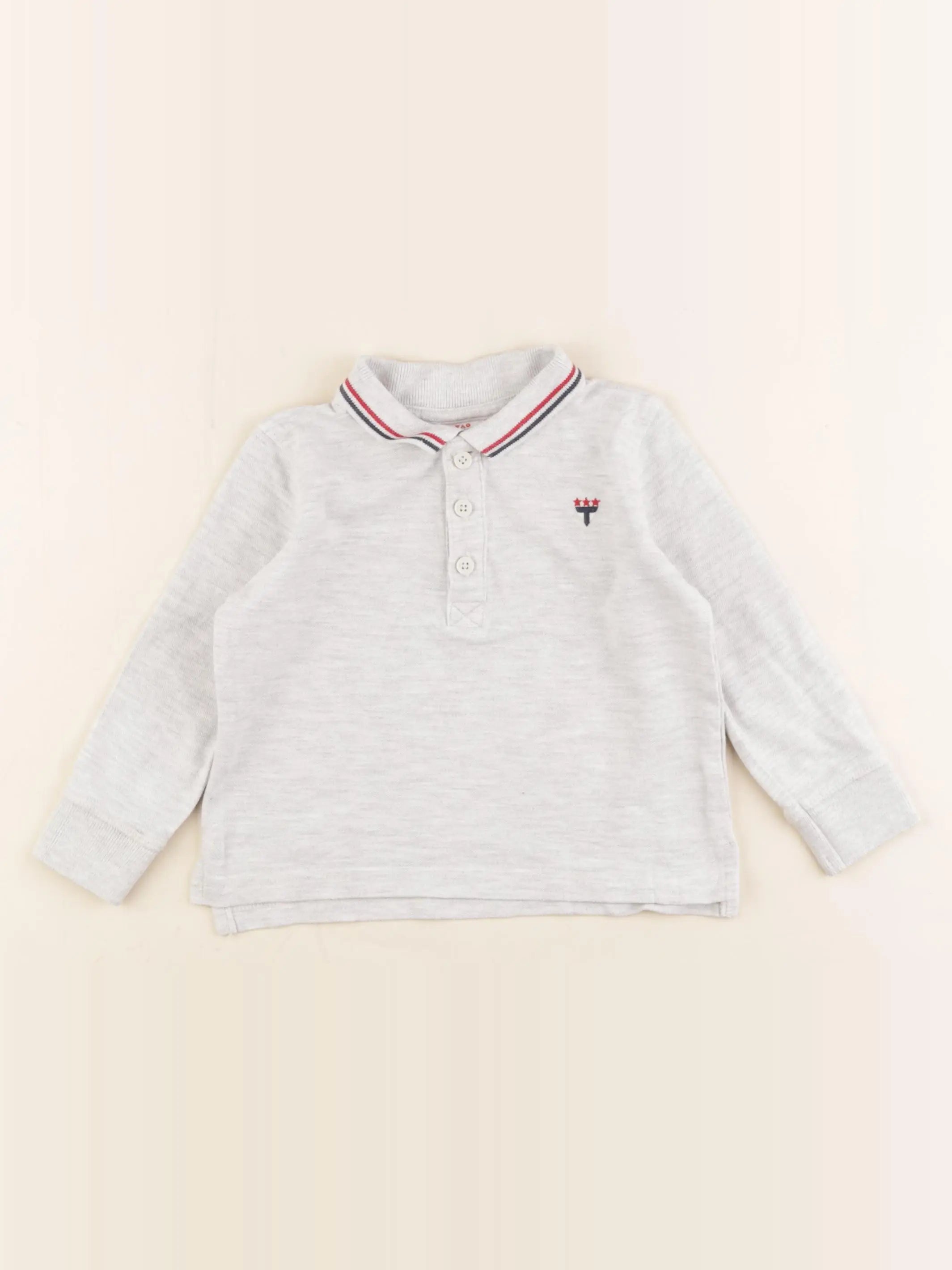 Tape à l'oeil - polo gris - 2 ans