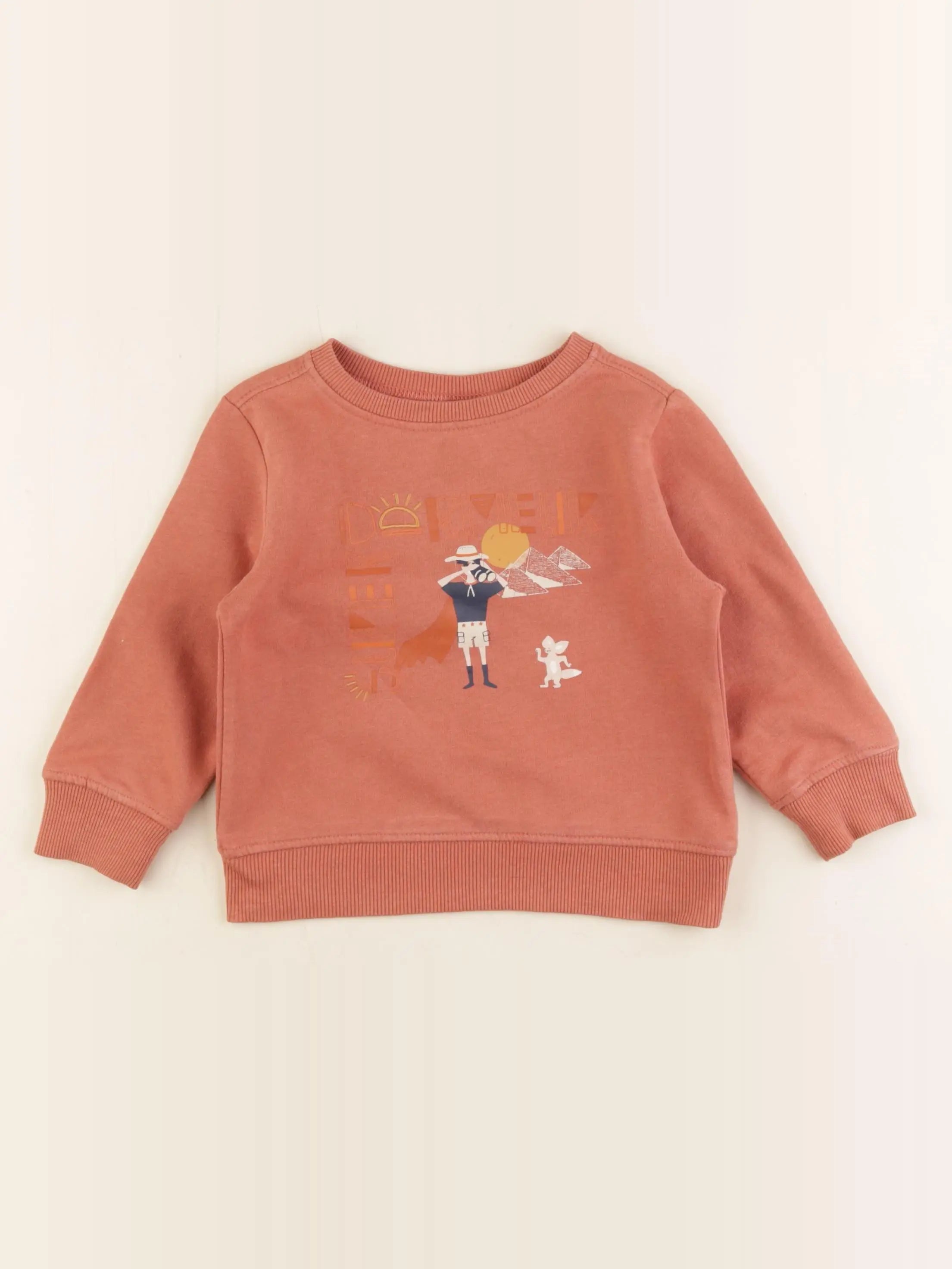 Tape à l'oeil - sweat orange - 2 ans