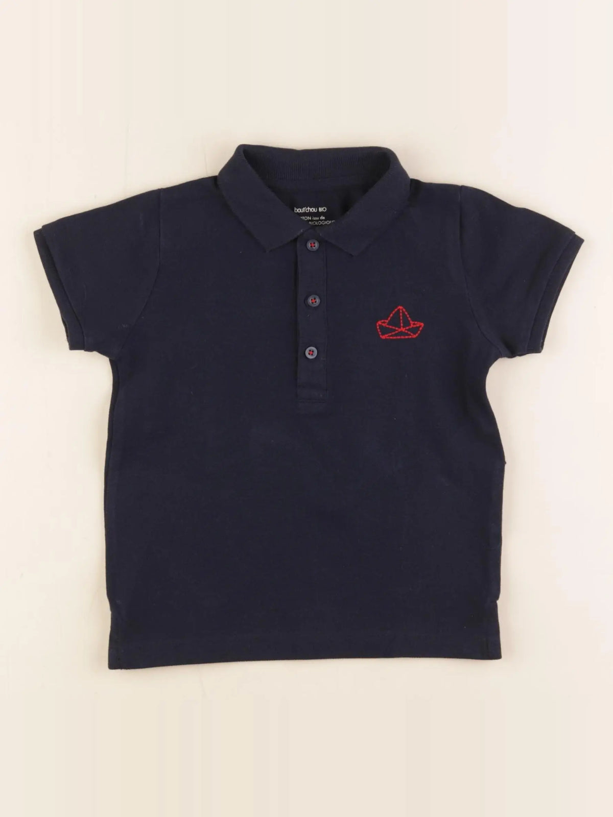 Boutchou - polo bleu - 24 mois