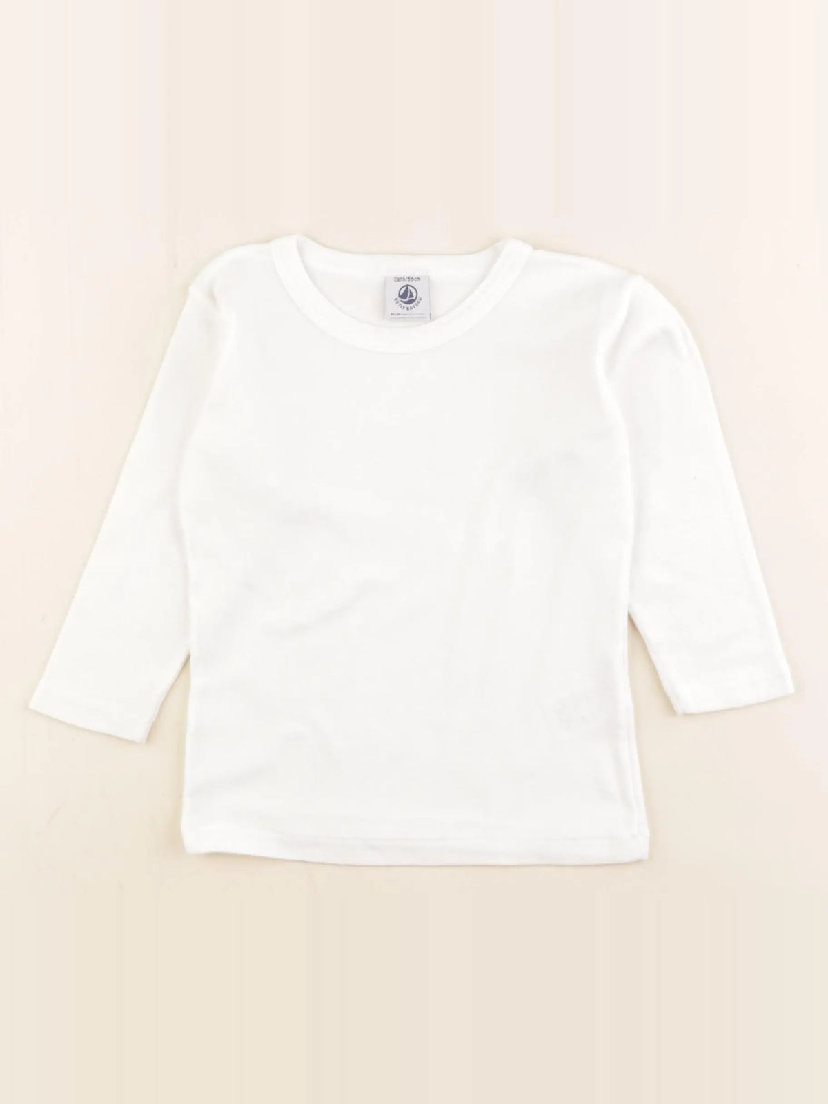 Petit Bateau - tee-shirt blanc - 2 ans