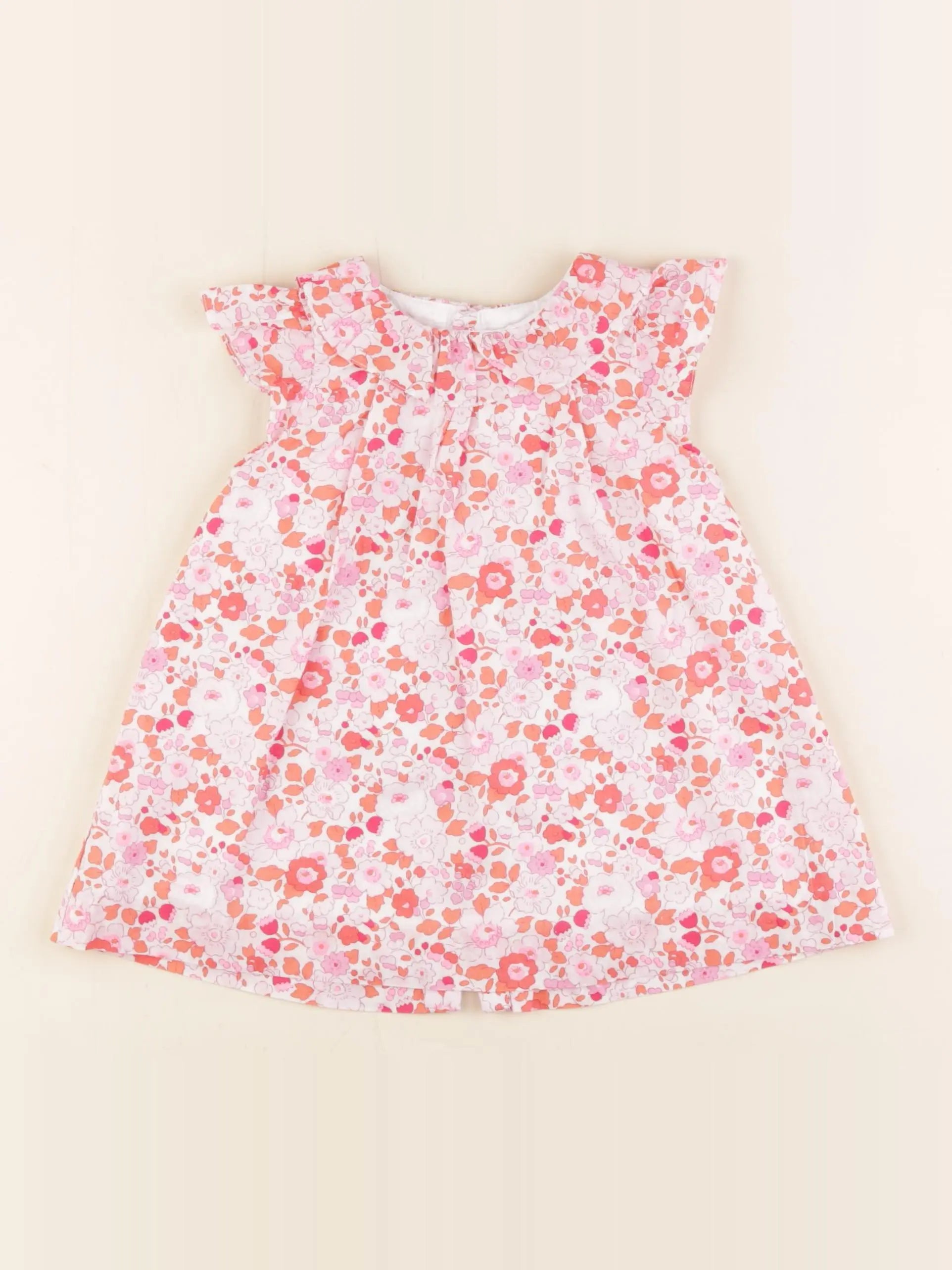 Jacadi - robe liberty multicolore - 12 mois