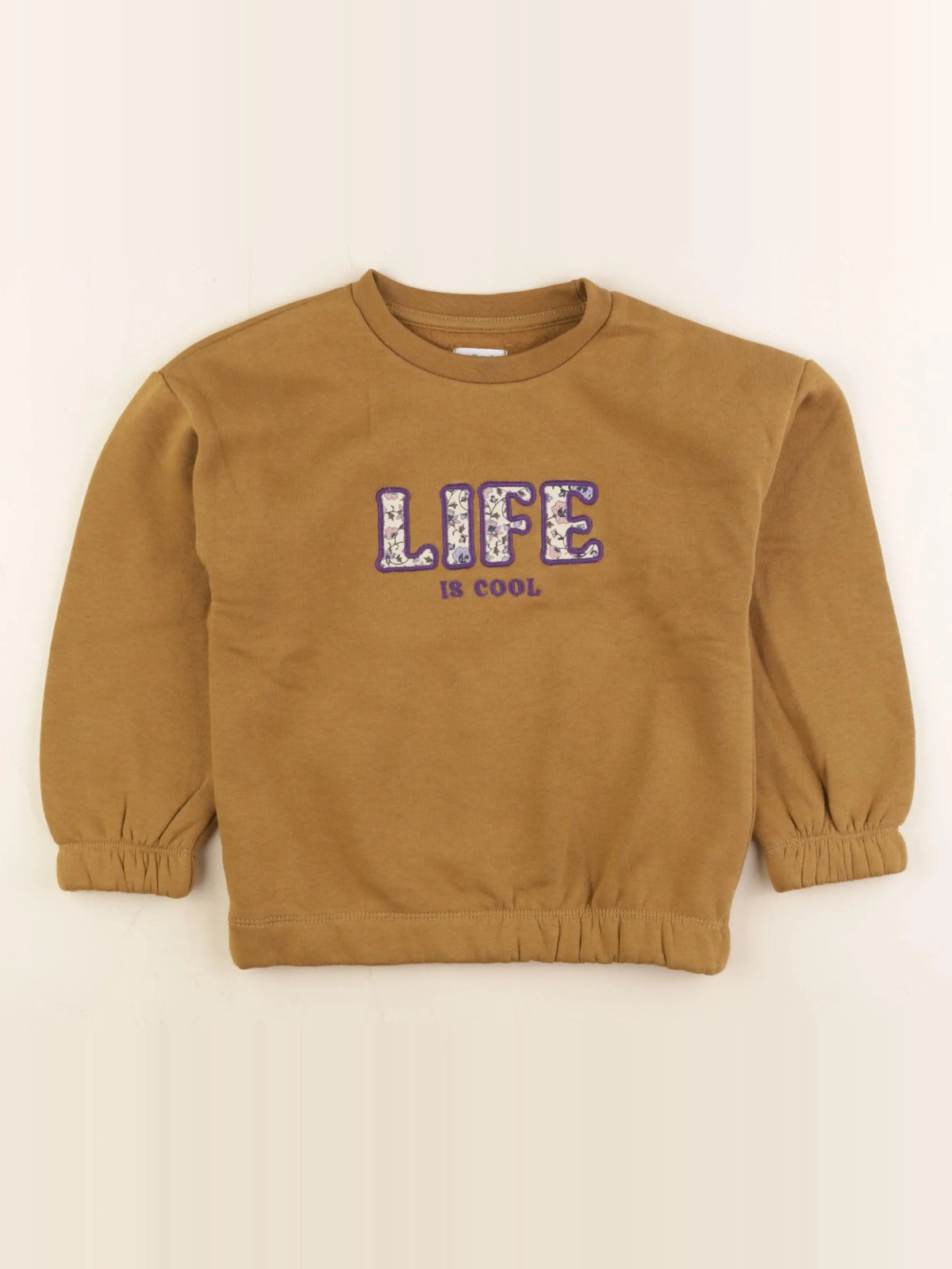 Vertbaudet - sweat marron - 6 ans