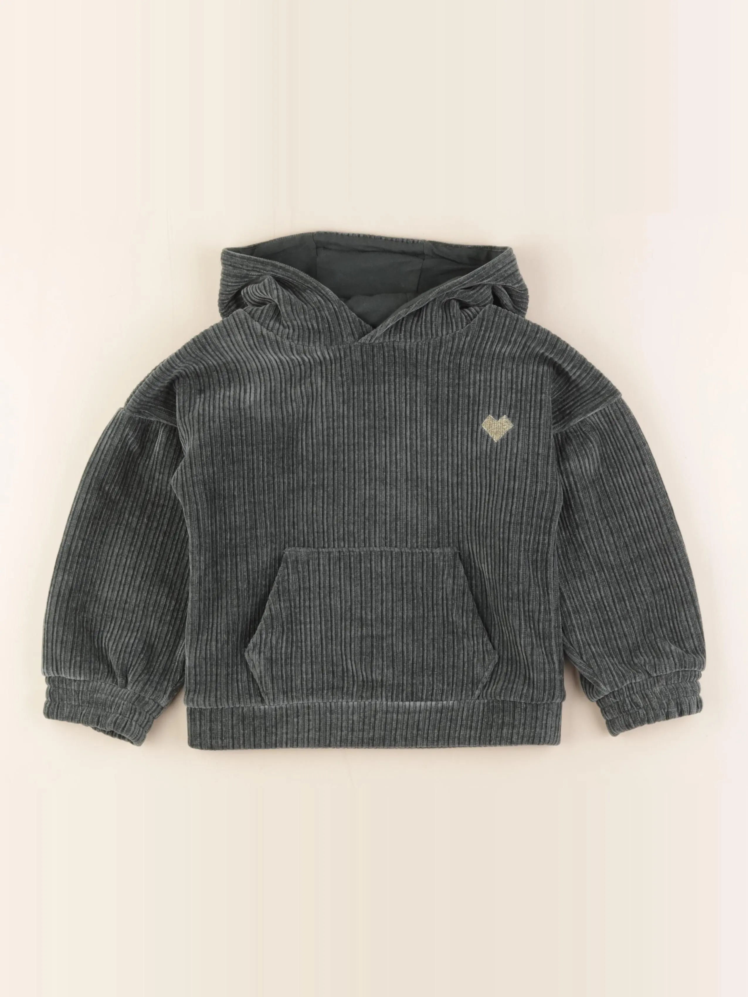Vertbaudet - sweat vert - 5 ans