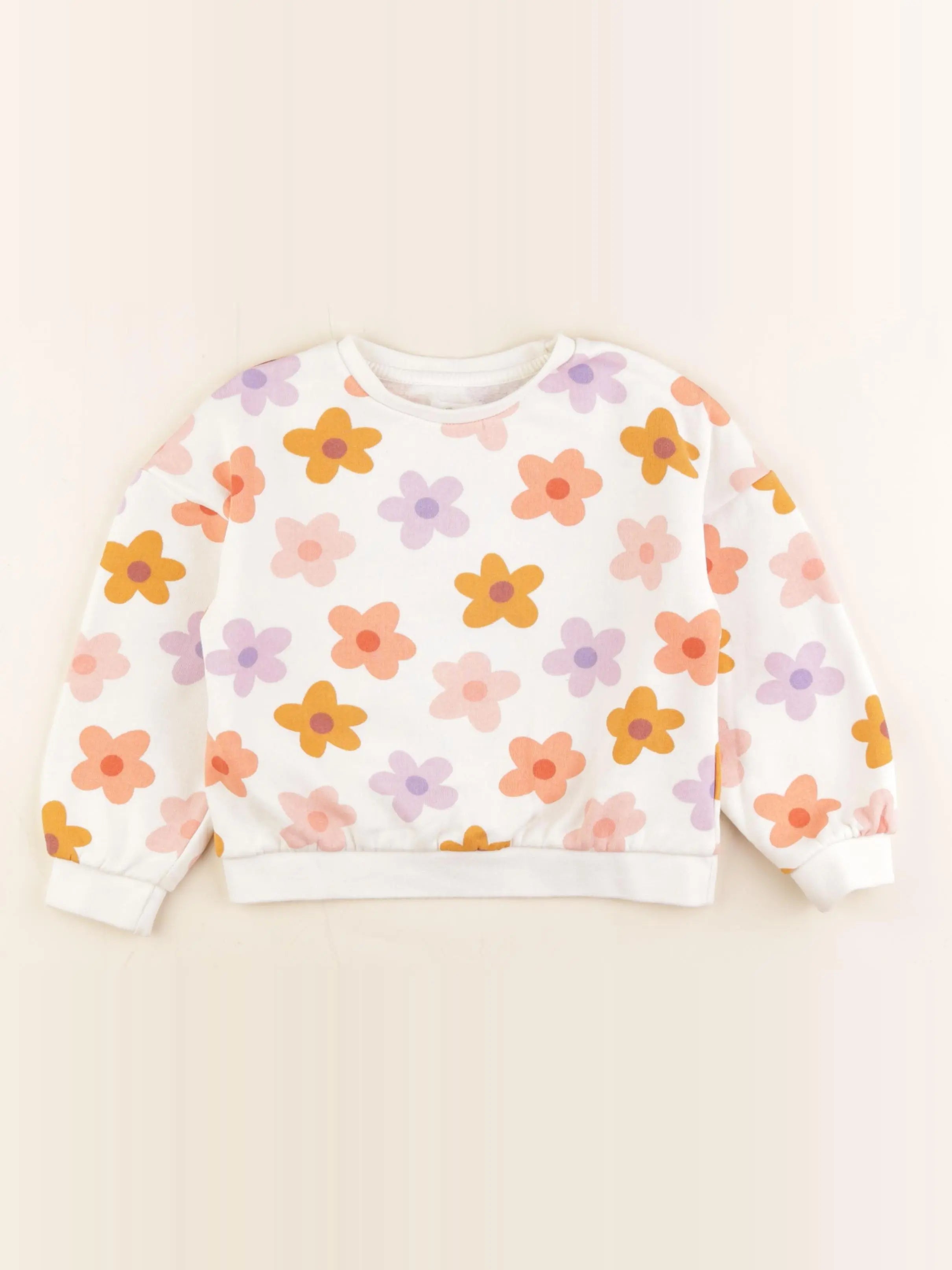 Vertbaudet - sweat multicolore - 6 ans