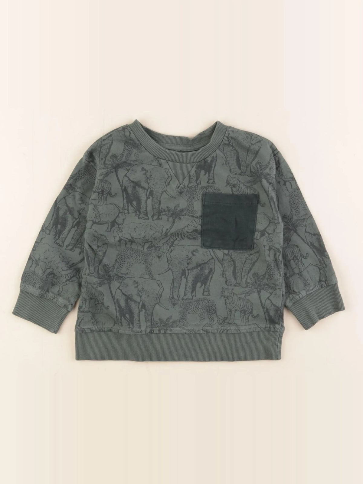 Vertbaudet - tee-shirt vert - 2 ans