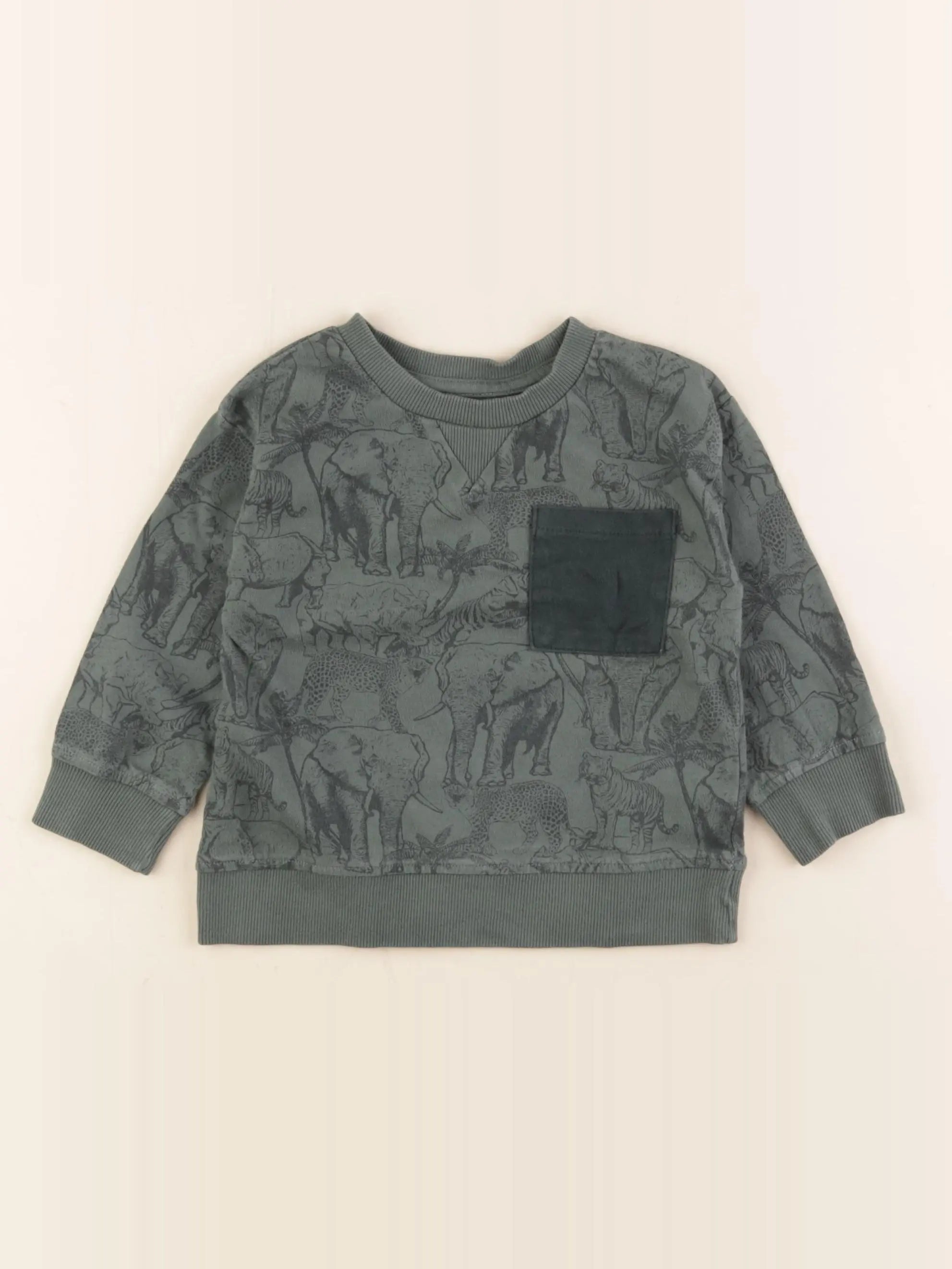 Vertbaudet - tee-shirt vert - 2 ans