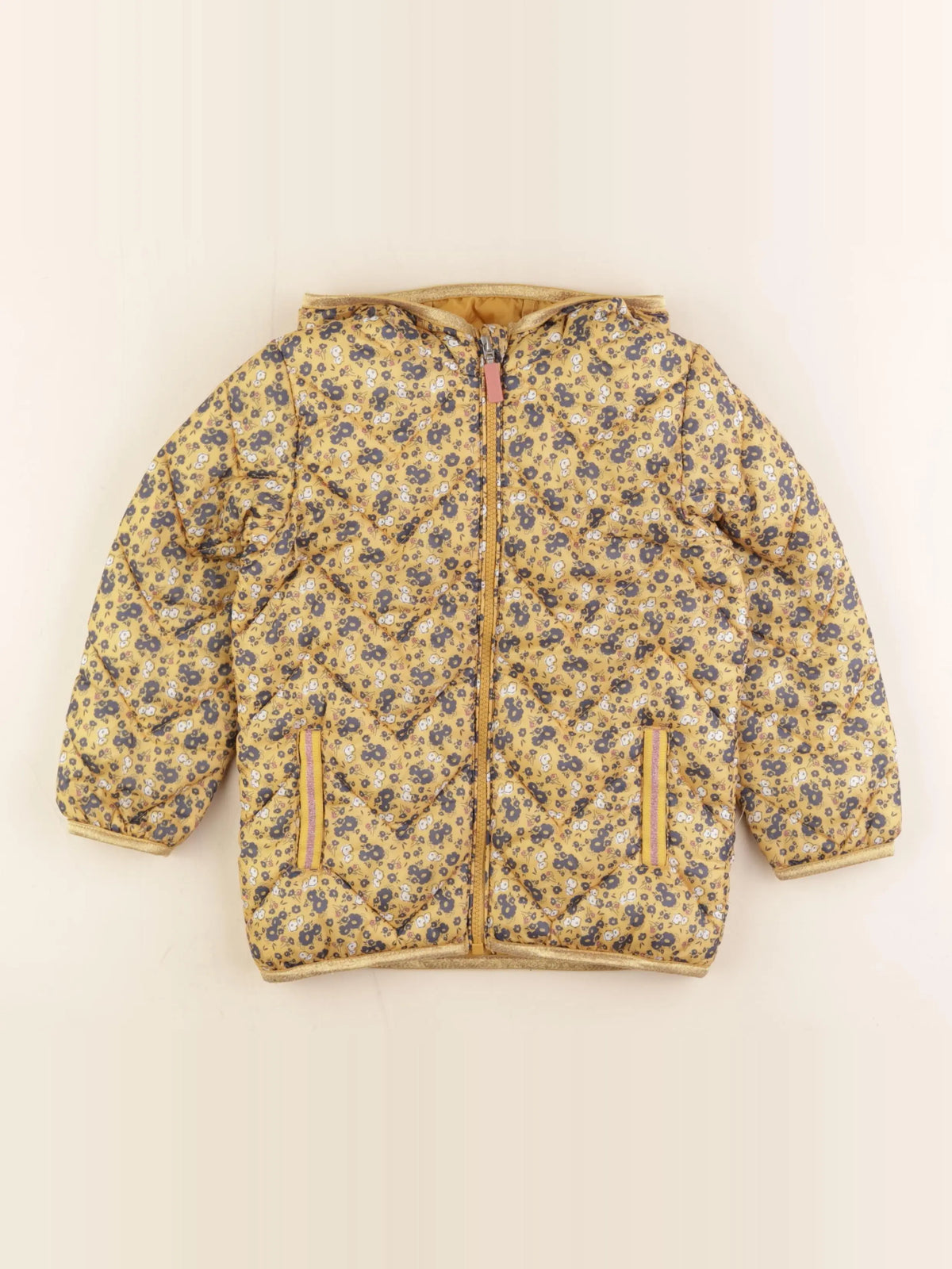 Vertbaudet - doudoune jaune - 5 ans