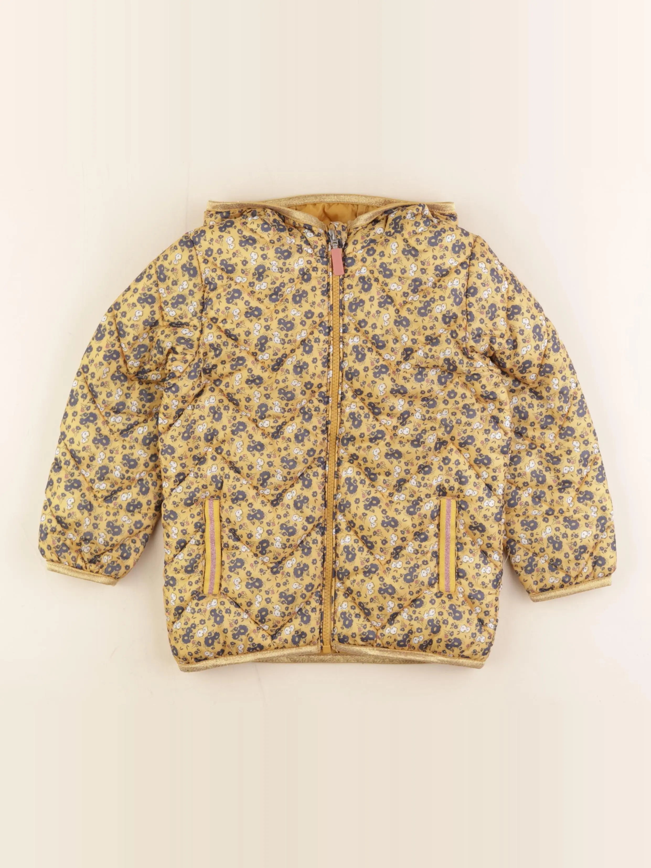 Vertbaudet - doudoune jaune - 5 ans