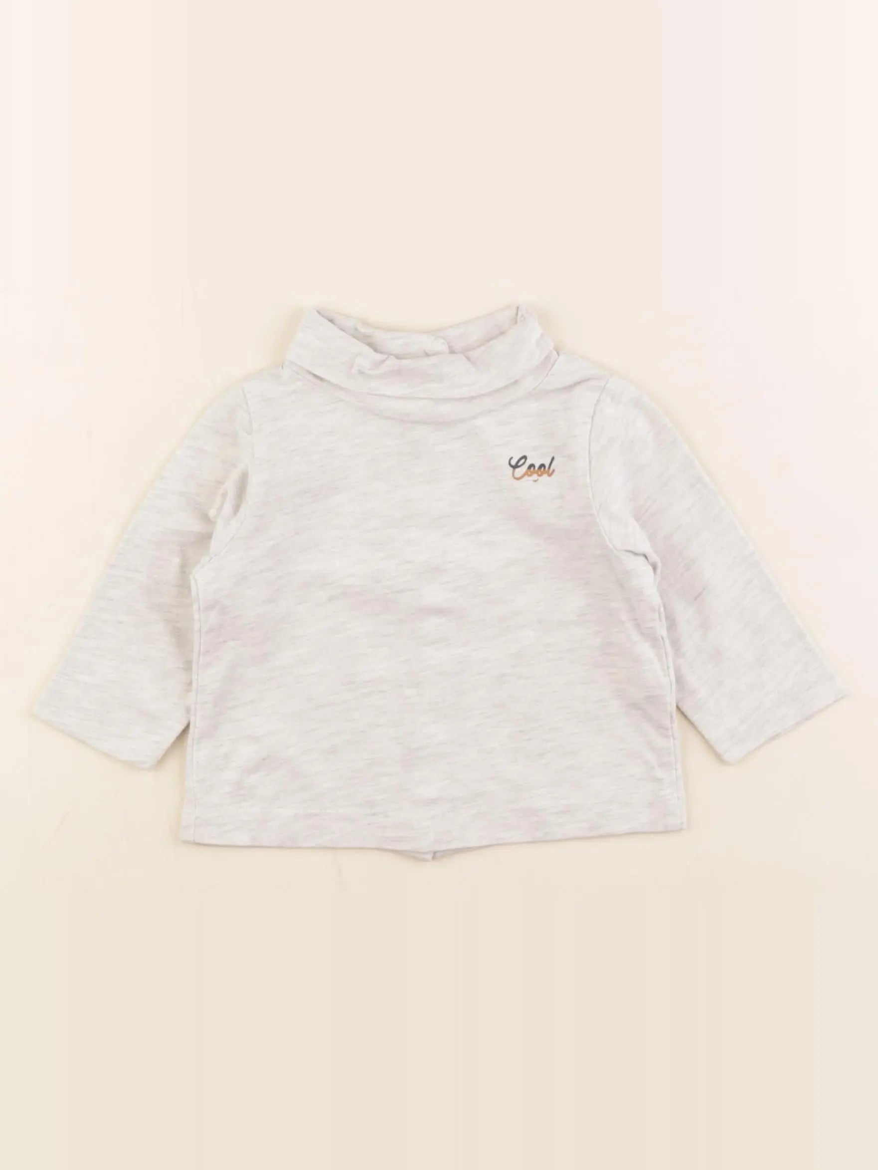 Tape à l'oeil - sous-pull gris - 3 mois