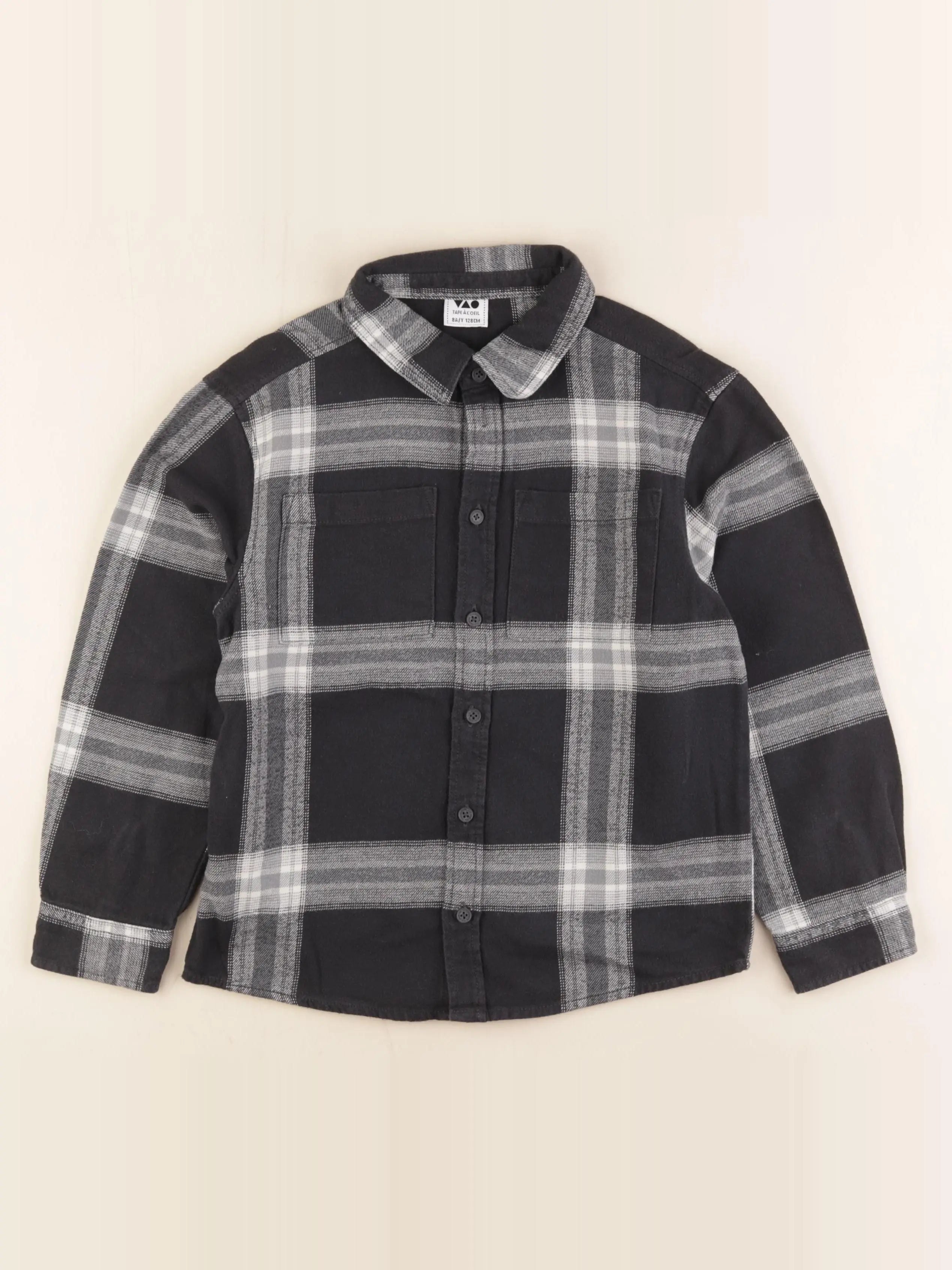 Tape à l'oeil - chemise noir - 8 ans