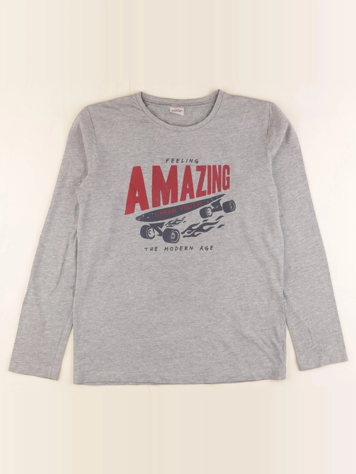 Tape à l'oeil - tee-shirt gris - 14 ans