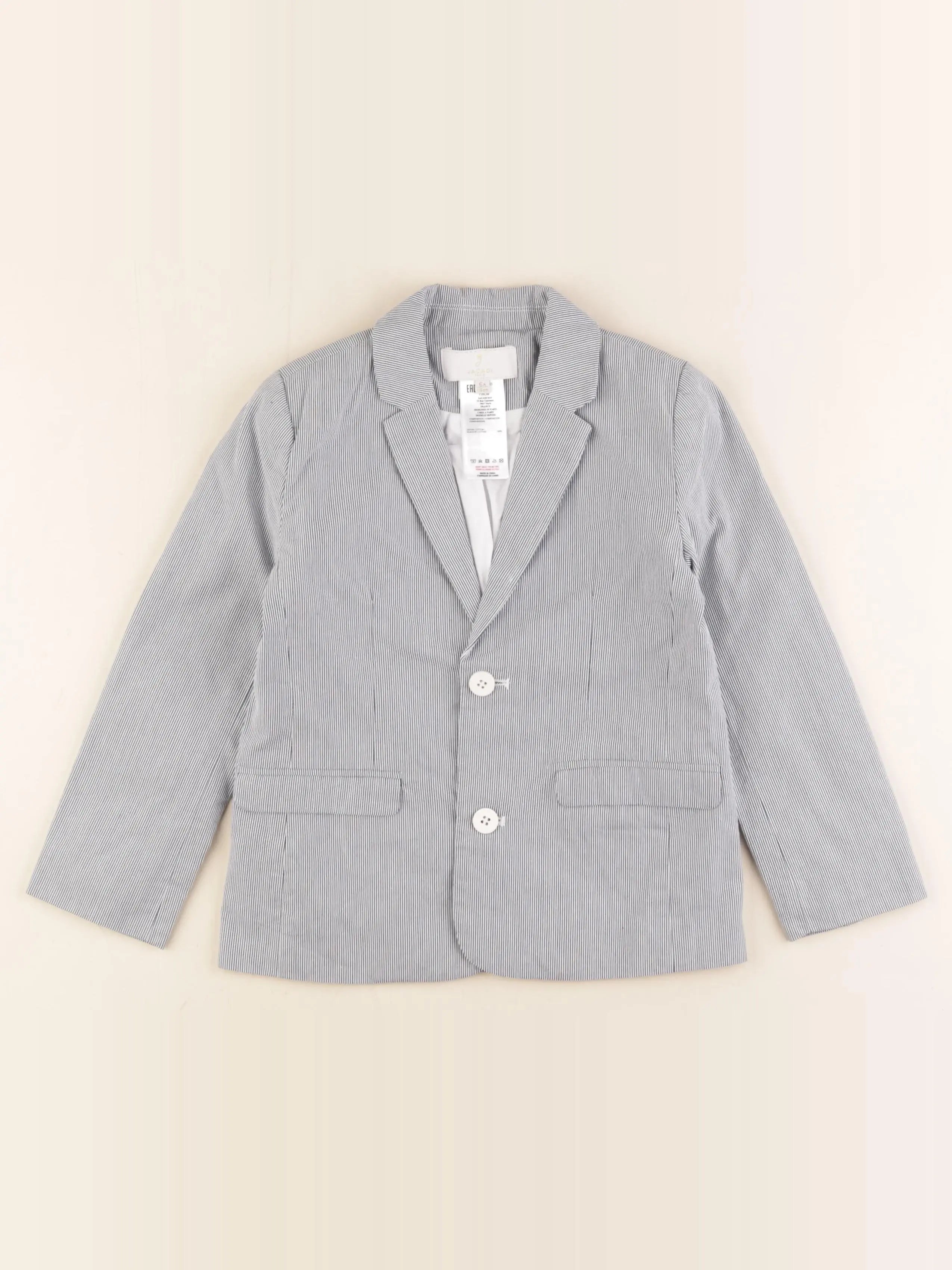 Jacadi - veste bleu, blanc - 6 ans