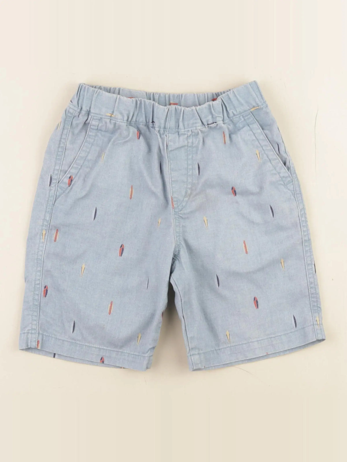 Uniqlo - short bleu - 3/4 ans