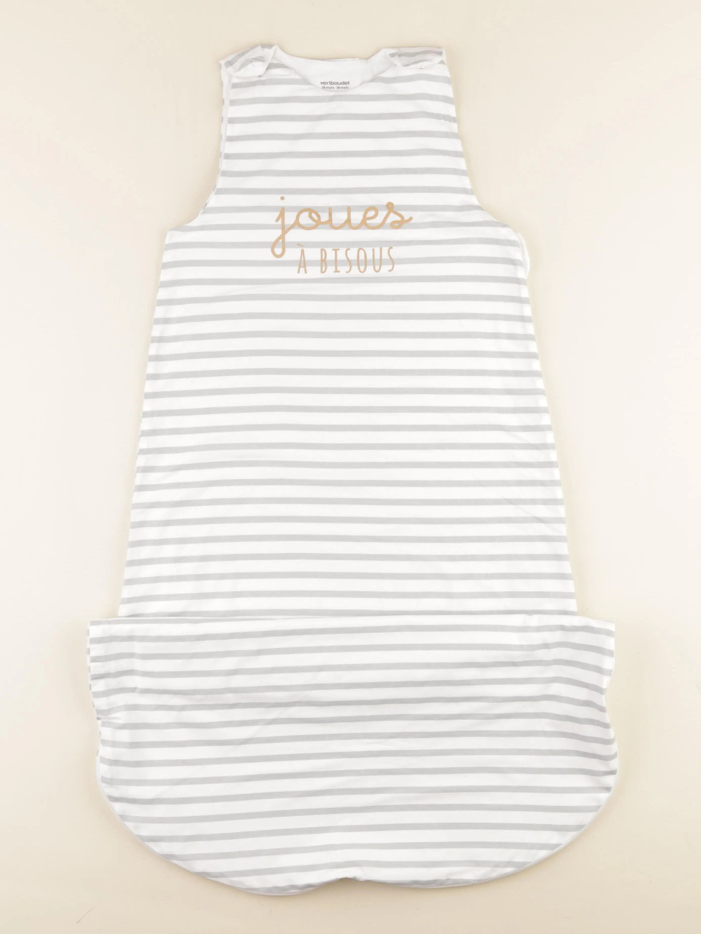 Vertbaudet - gigoteuse TOG 1 blanc, gris - 18/36 mois