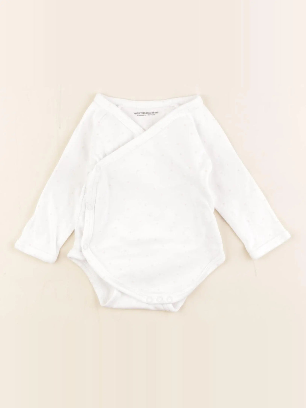 Vertbaudet - body blanc - 6 mois