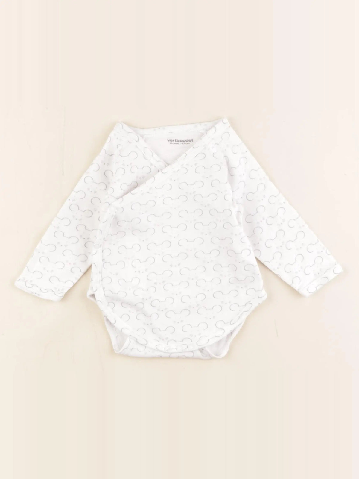 Vertbaudet - body blanc - 6 mois