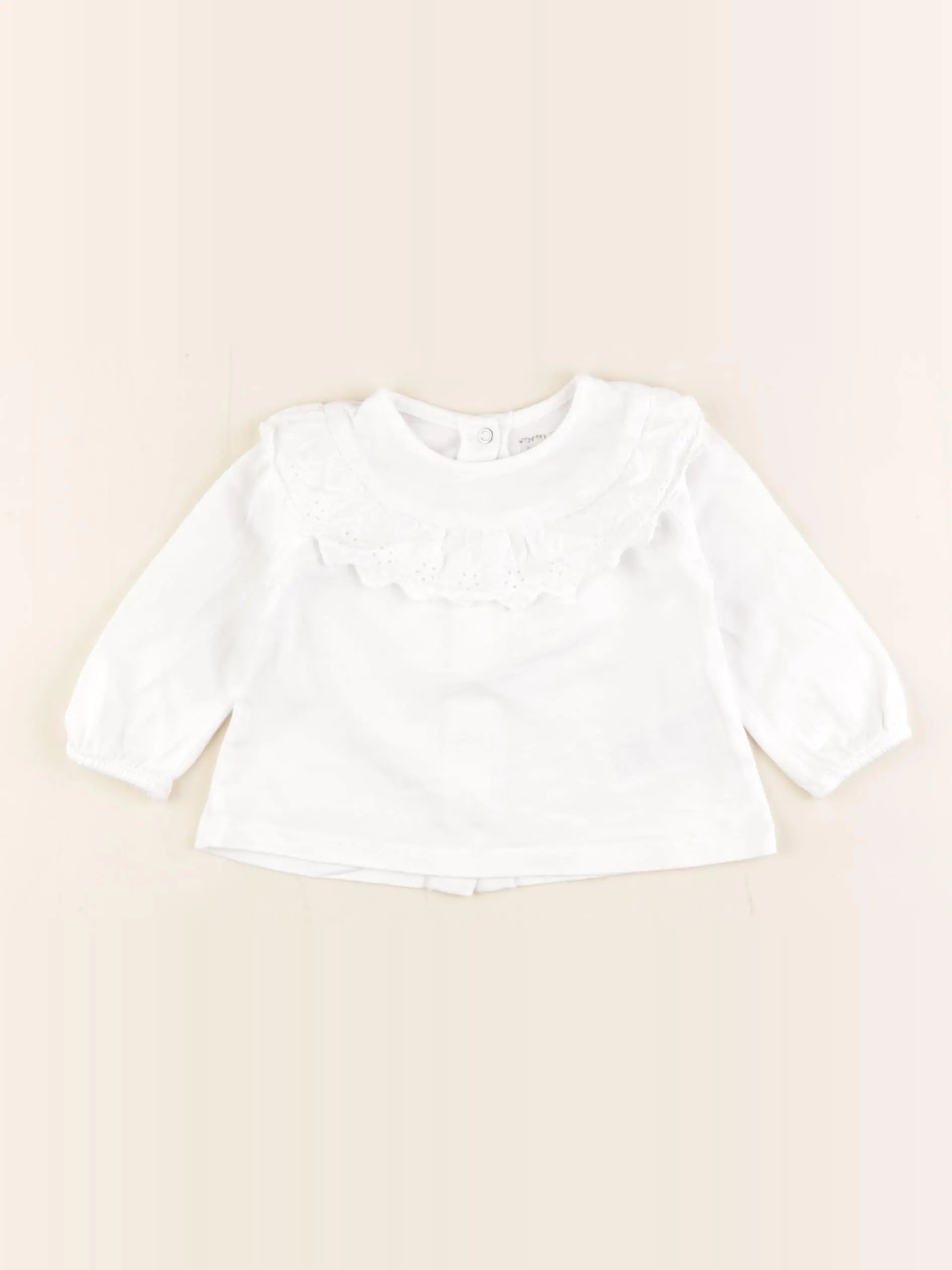Vertbaudet - tee-shirt blanc - 6 mois