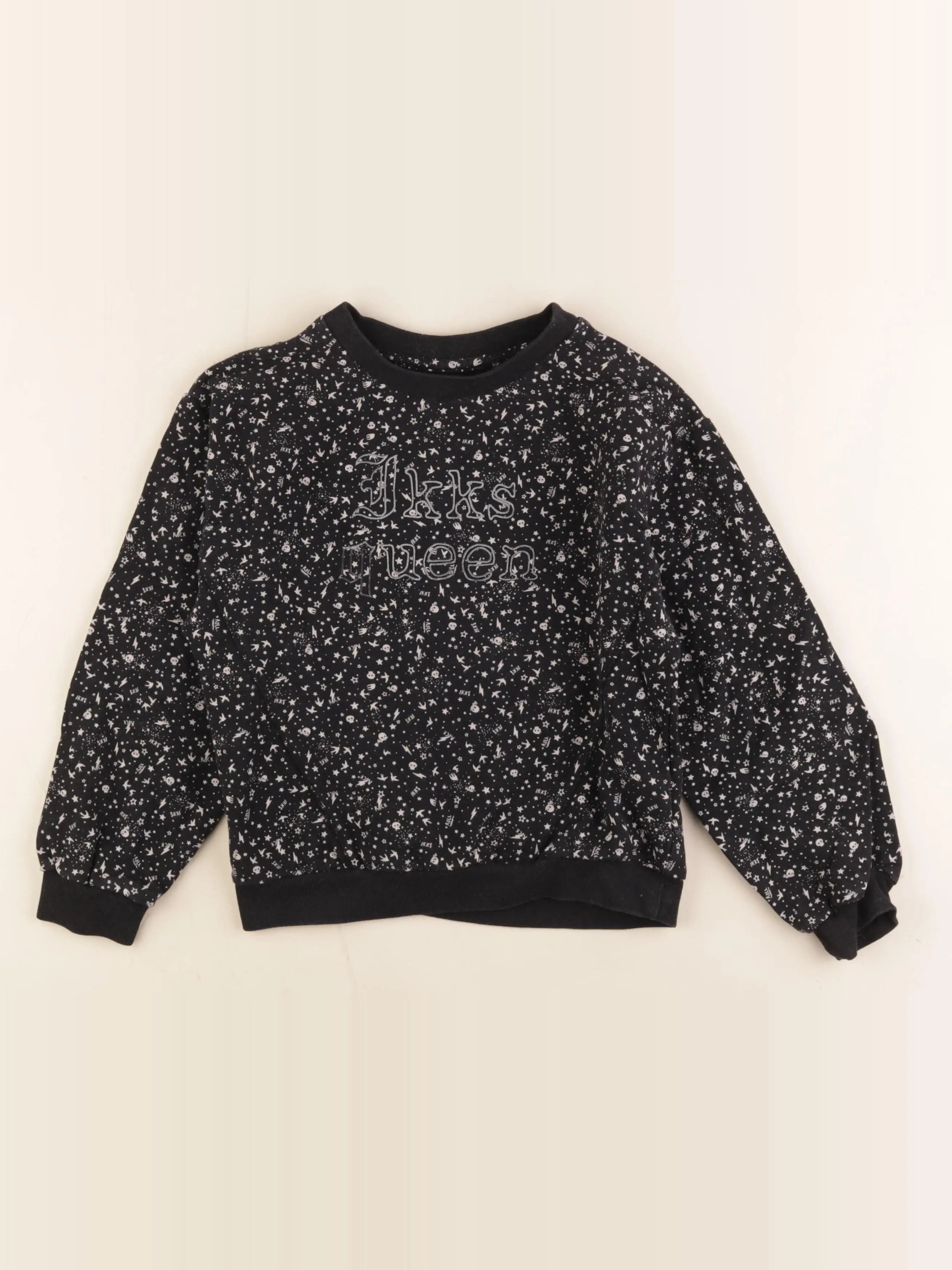 IKKS - sweat noir - 8 ans