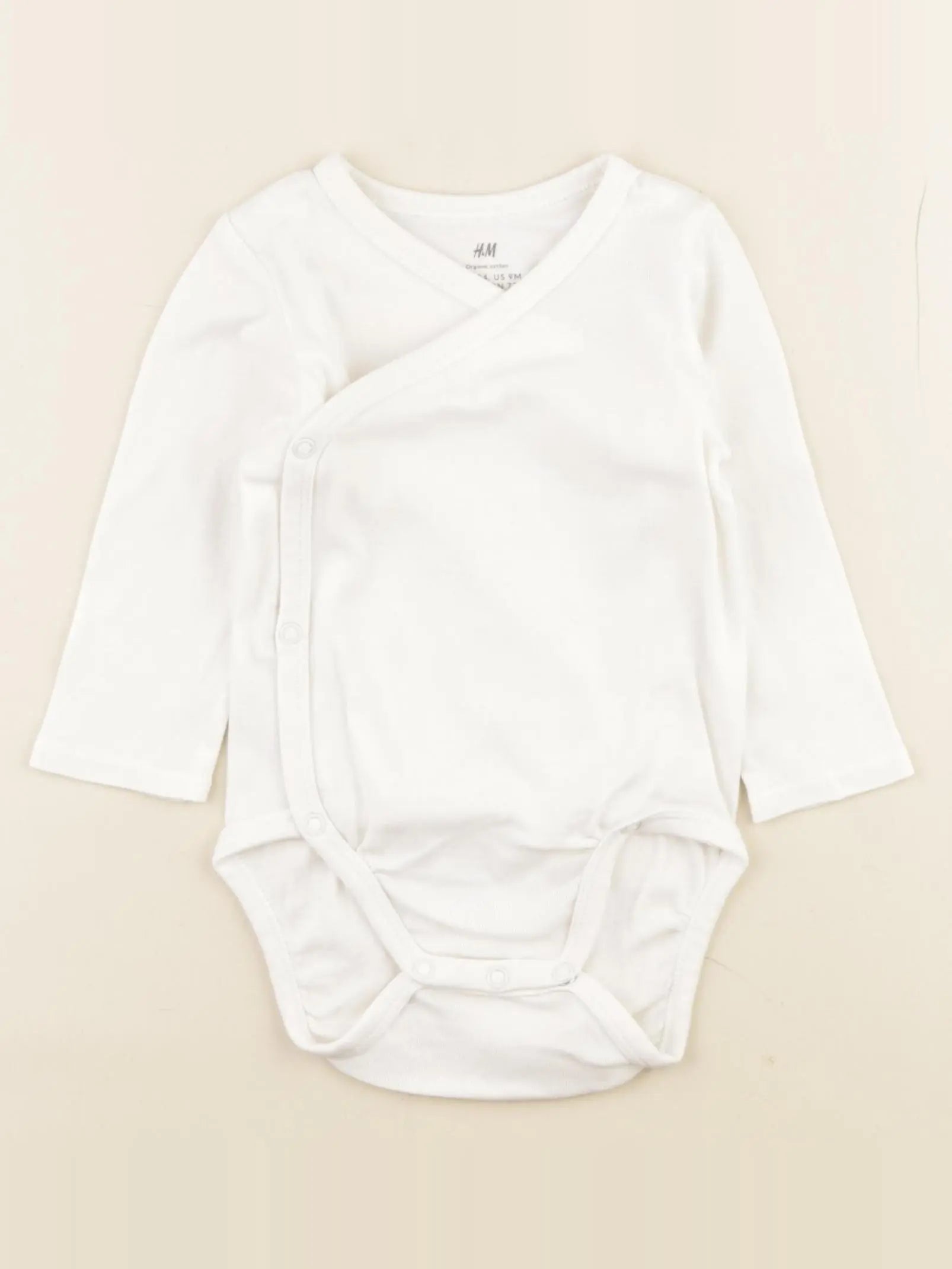 H&M - body blanc - 6/9 mois