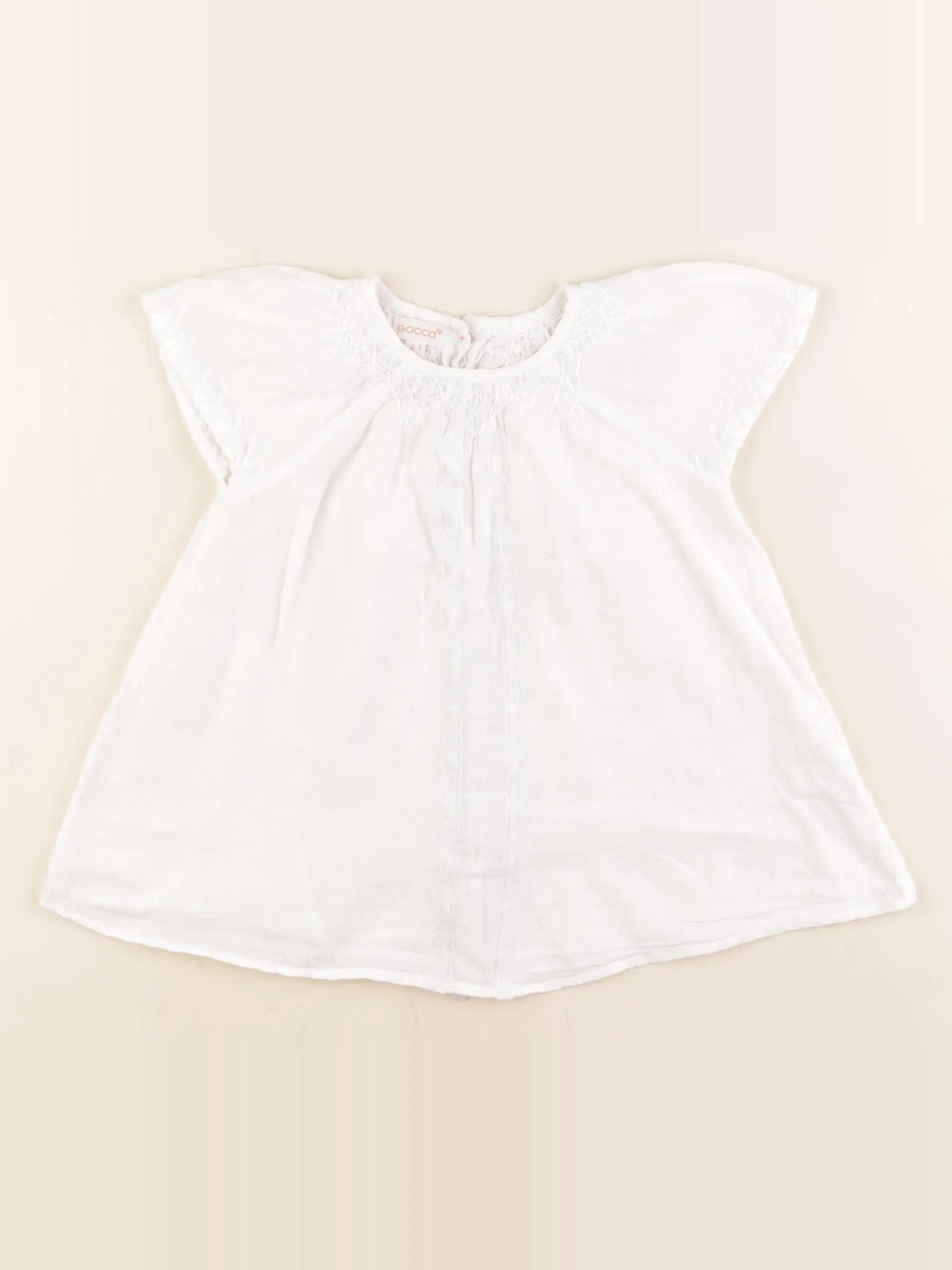 Gocco - blouse blanc - 2/3 ans