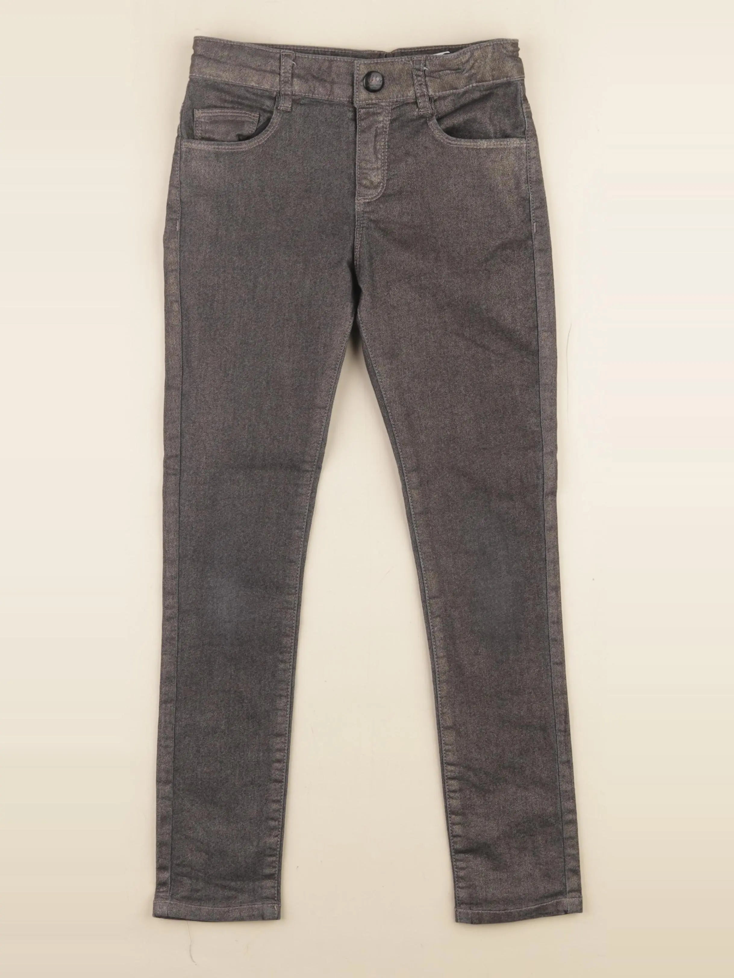 IKKS - pantalon gris, or - 8 ans