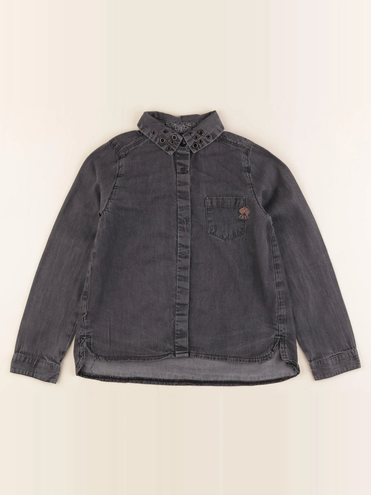 IKKS - chemise gris - 8 ans
