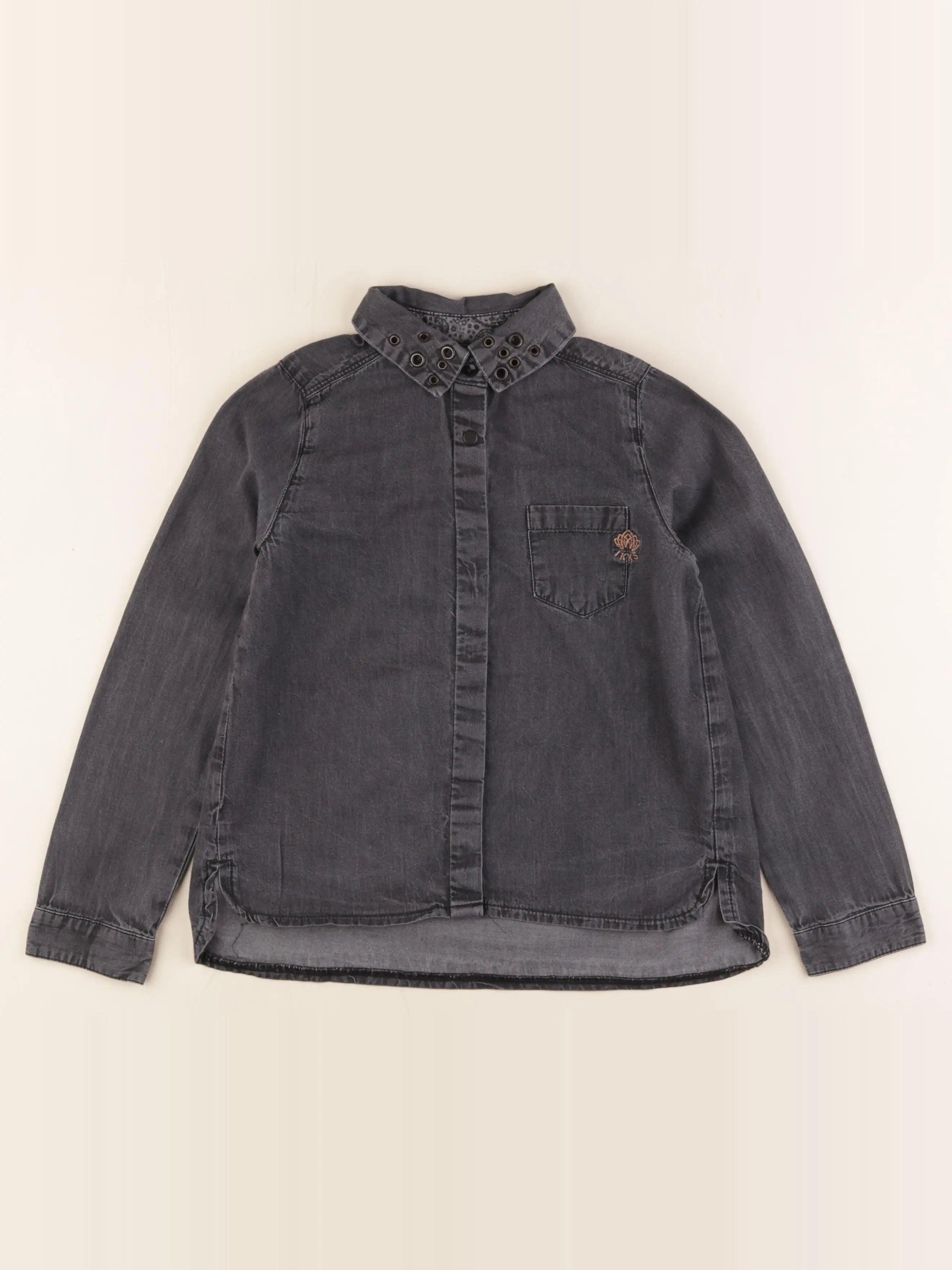IKKS - chemise gris - 8 ans