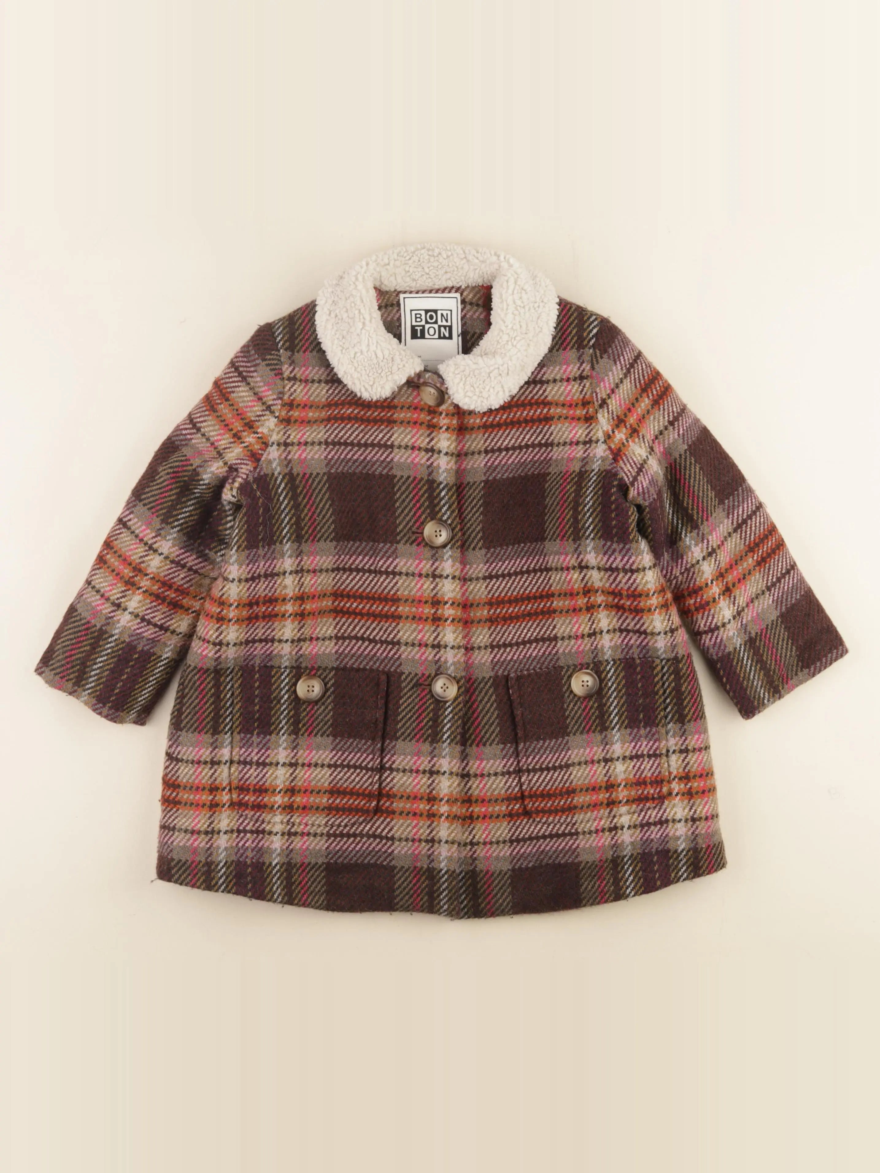 Bonton - manteau marron - 4 ans