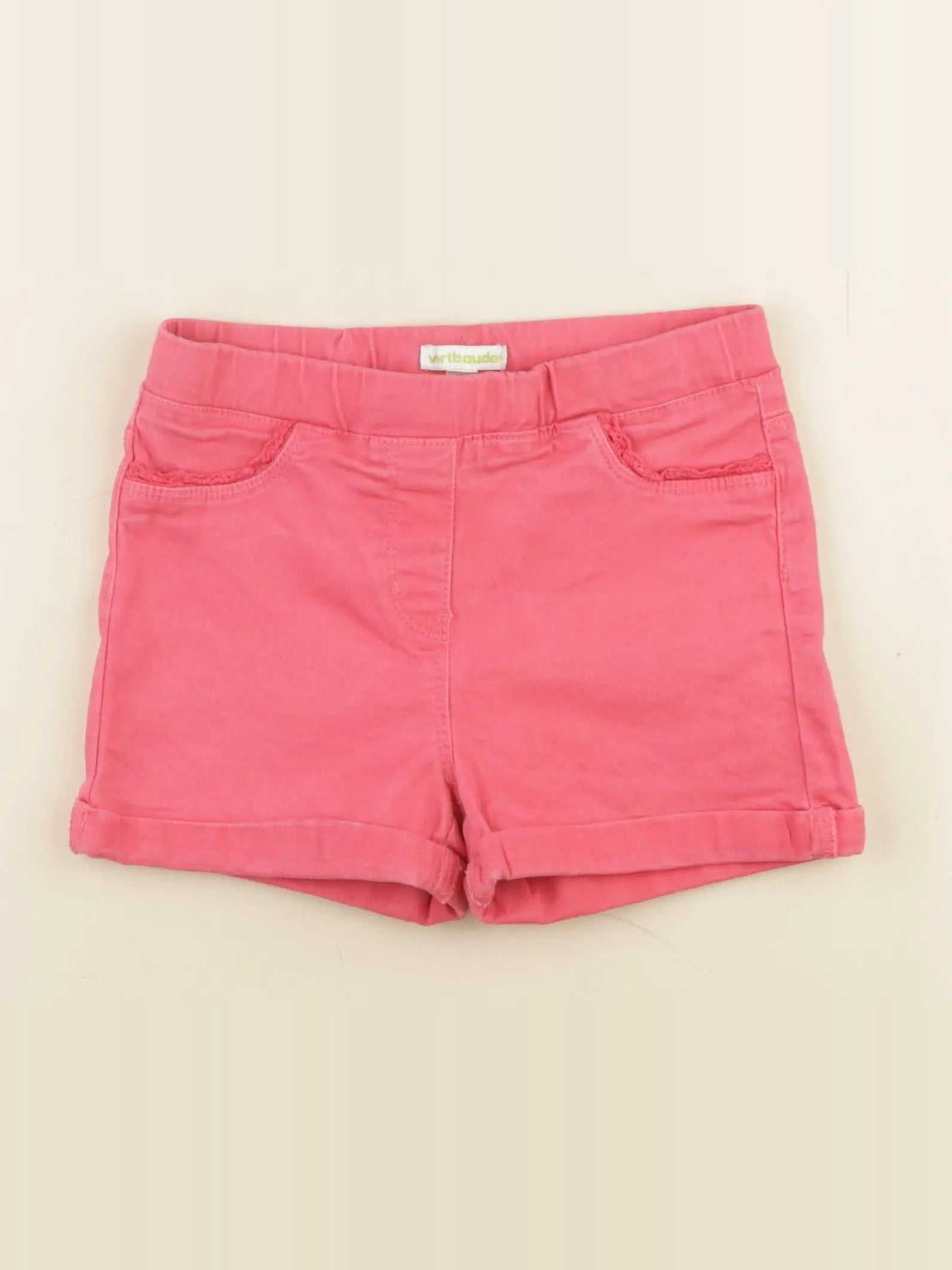 Vertbaudet - short rose - 7 ans