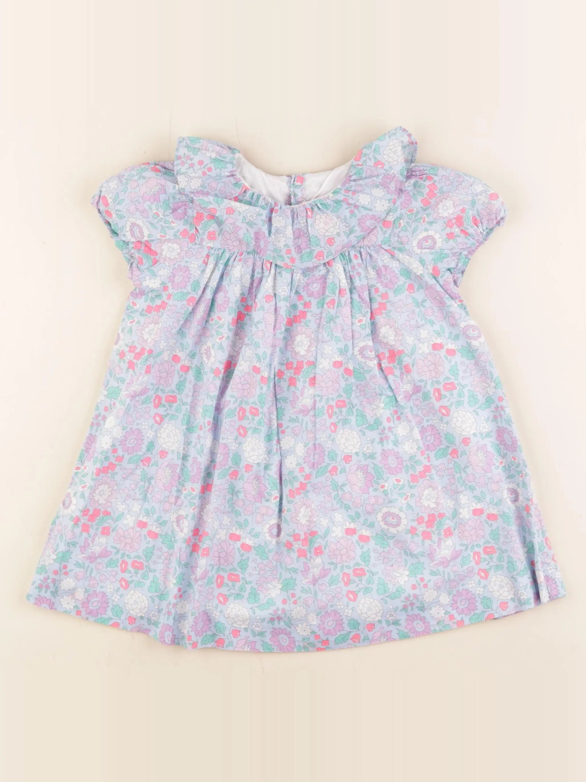 Jacadi - robe liberty bleu - 24 mois