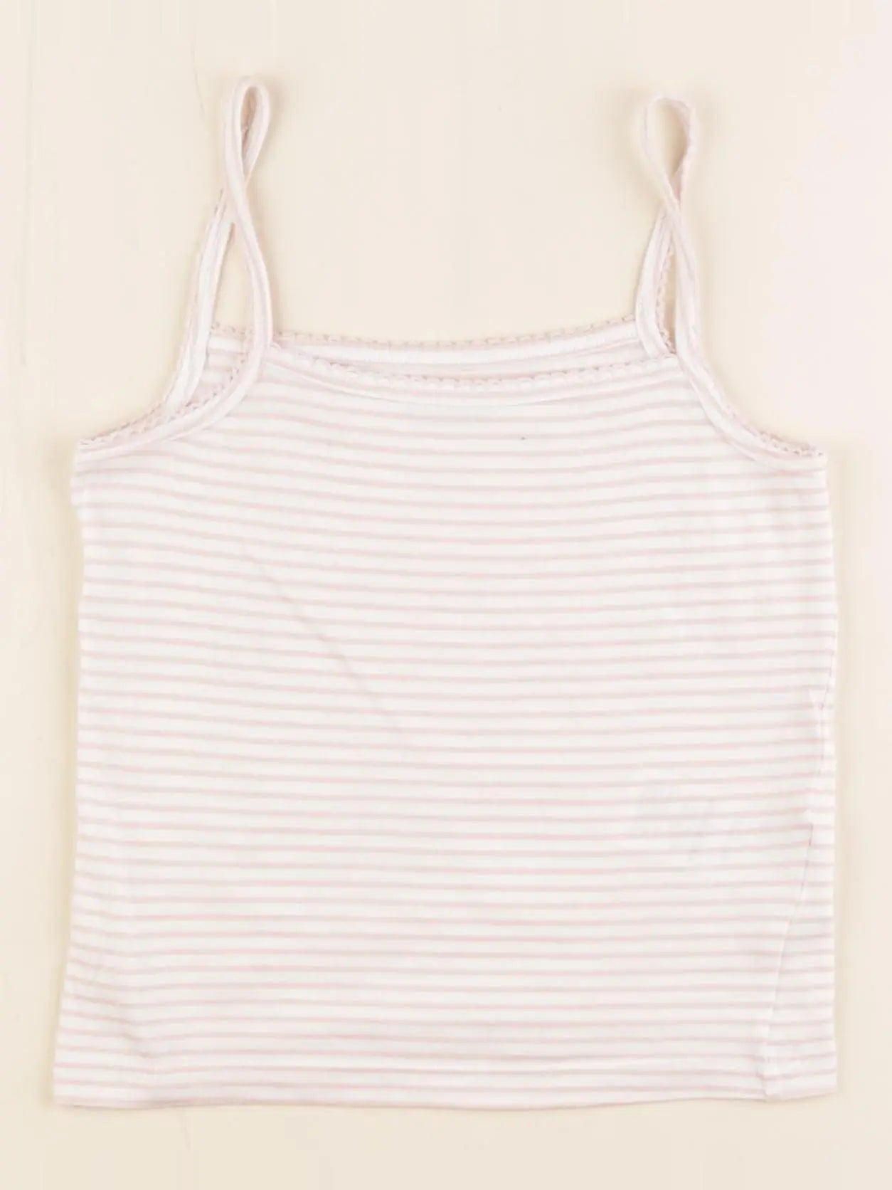 Vertbaudet - maillot de corps blanc, rose - 4 ans