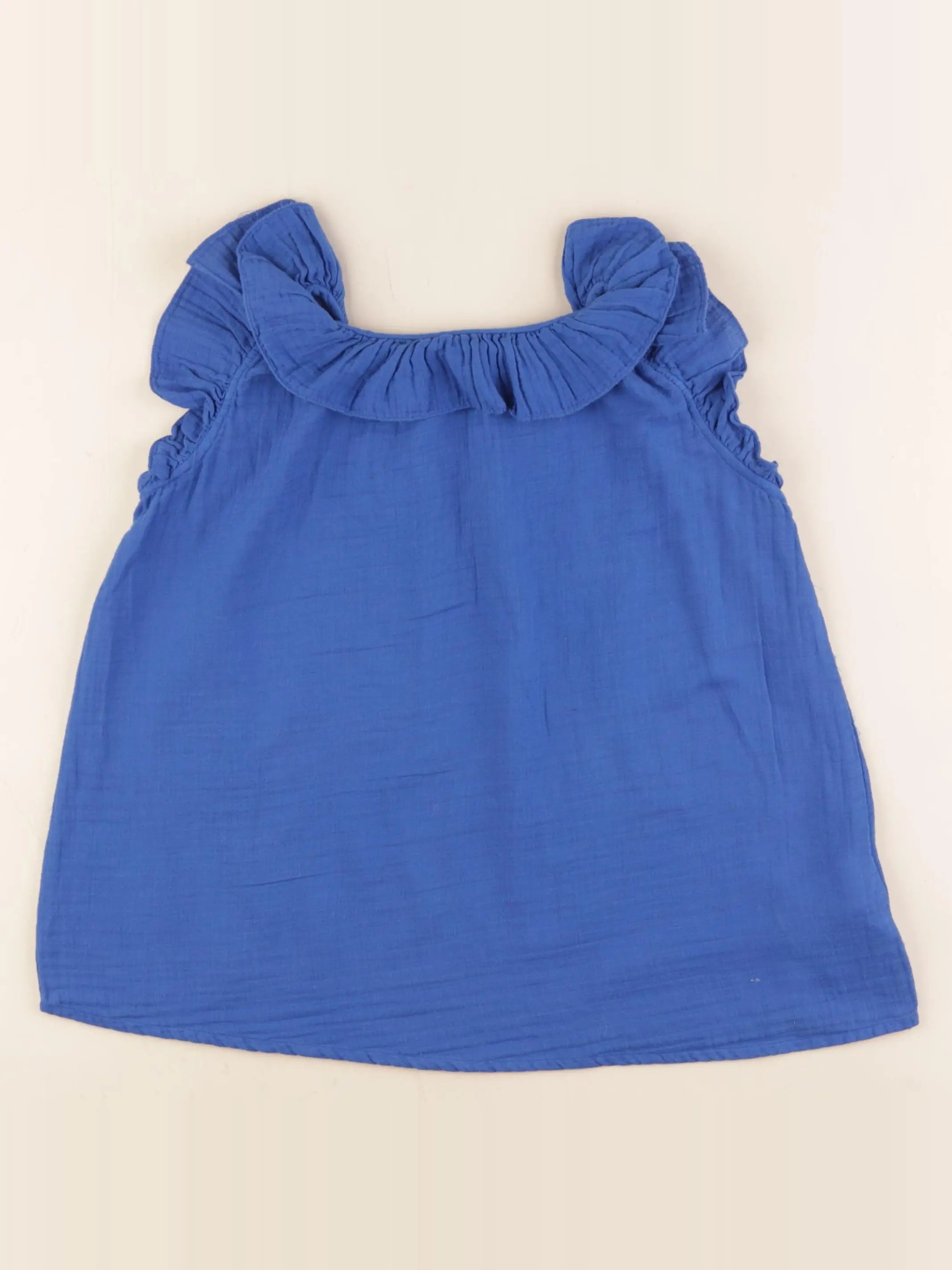 Bonton - blouse bleu - 8 ans